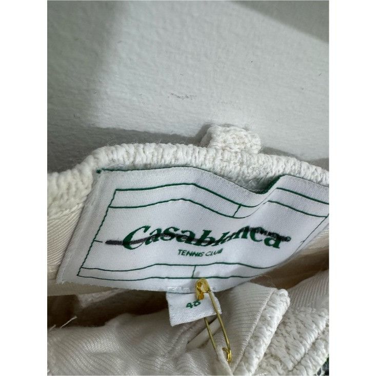 Casablanca Casablanca Piped Wool Blend Tennis Trousers Off-White Men’s Size US 32 / EU 48 - 4 Thumbnail