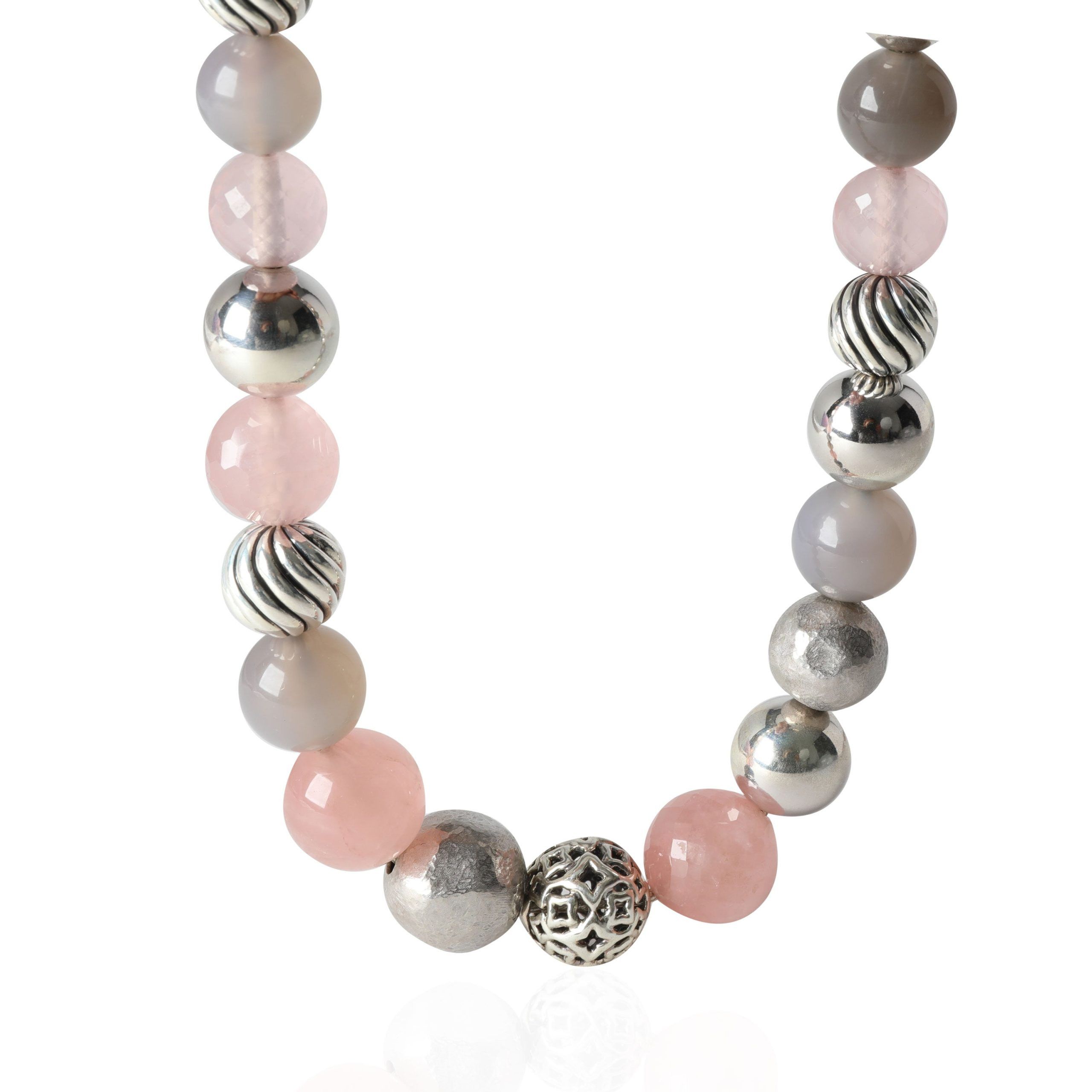 image of David Yurman Elements Quartz Graduated Necklace In Sterling Silver, Women's