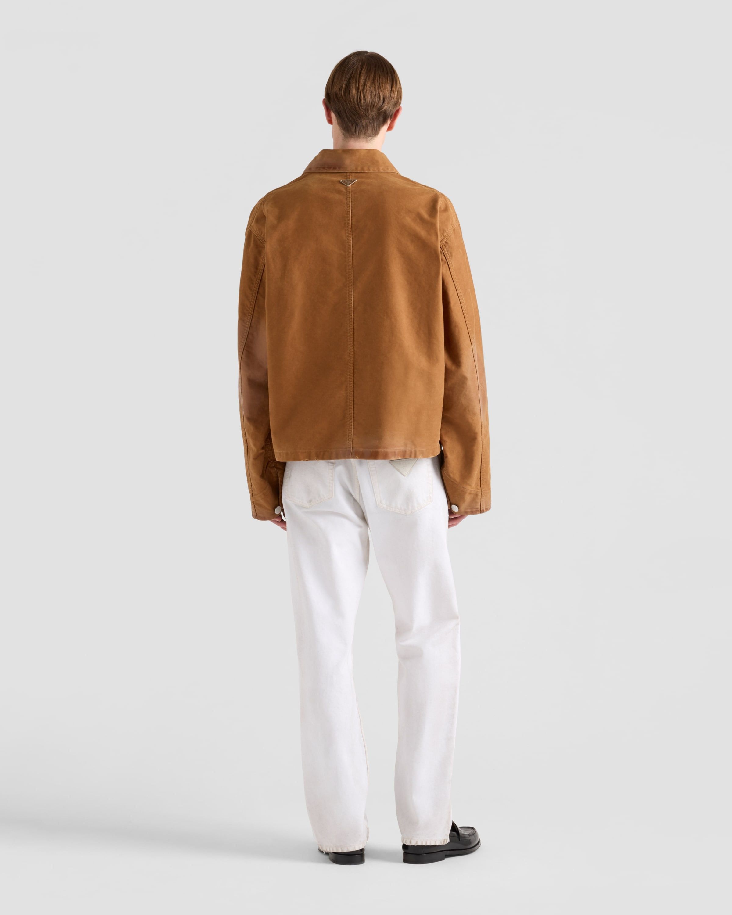 Prada o1la1rc1a0925 Moleskin Blouson Jacket in Brown Size US M / EU 48-50 / 2 - 5 Thumbnail