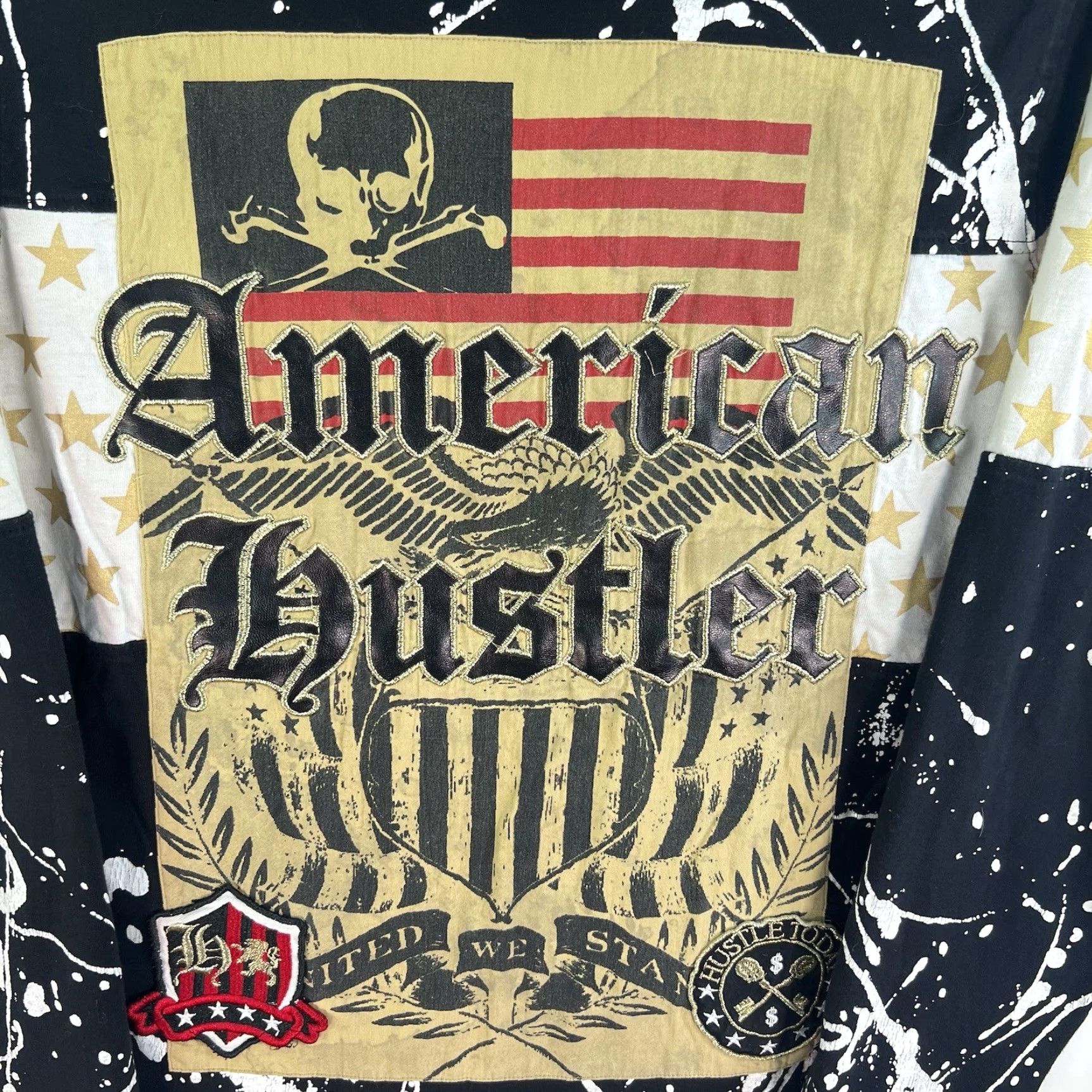 Vintage VINTAGE Smith & Graham Men's Long Sleeve T-Shirt XL Black Graphic Print Art Designer Grunge Money Casual Size US XL / EU 56 / 4 - 4 Thumbnail