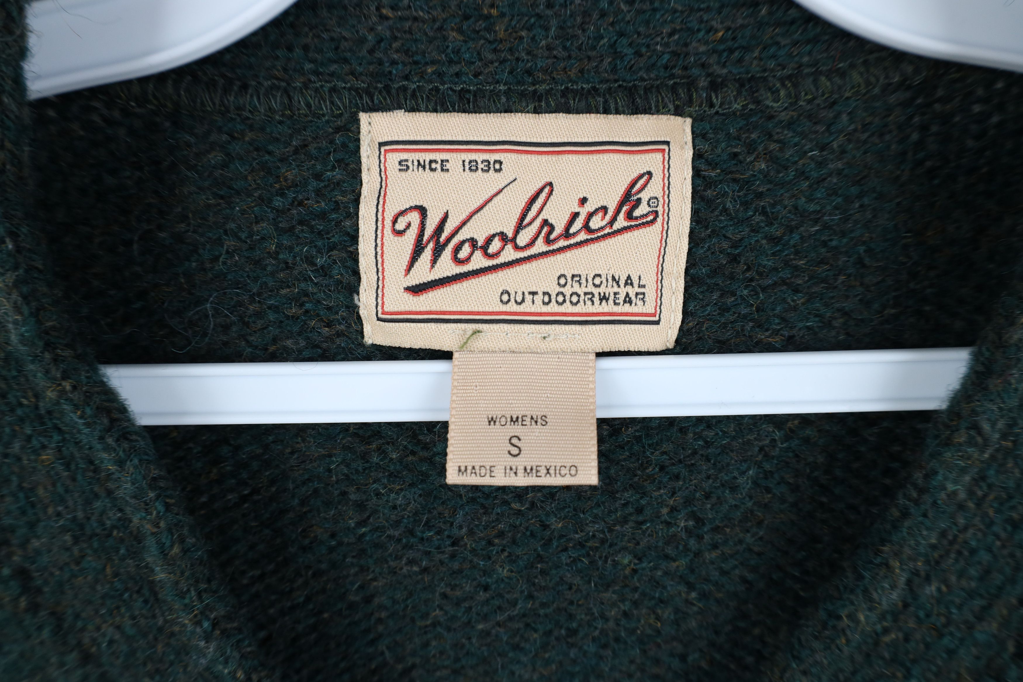 Woolrich Woolen Mills Vintage 90s Woolrich Wool Marled Knit Henley Sweater Green Size S / US 4 / IT 40 - 5 Thumbnail