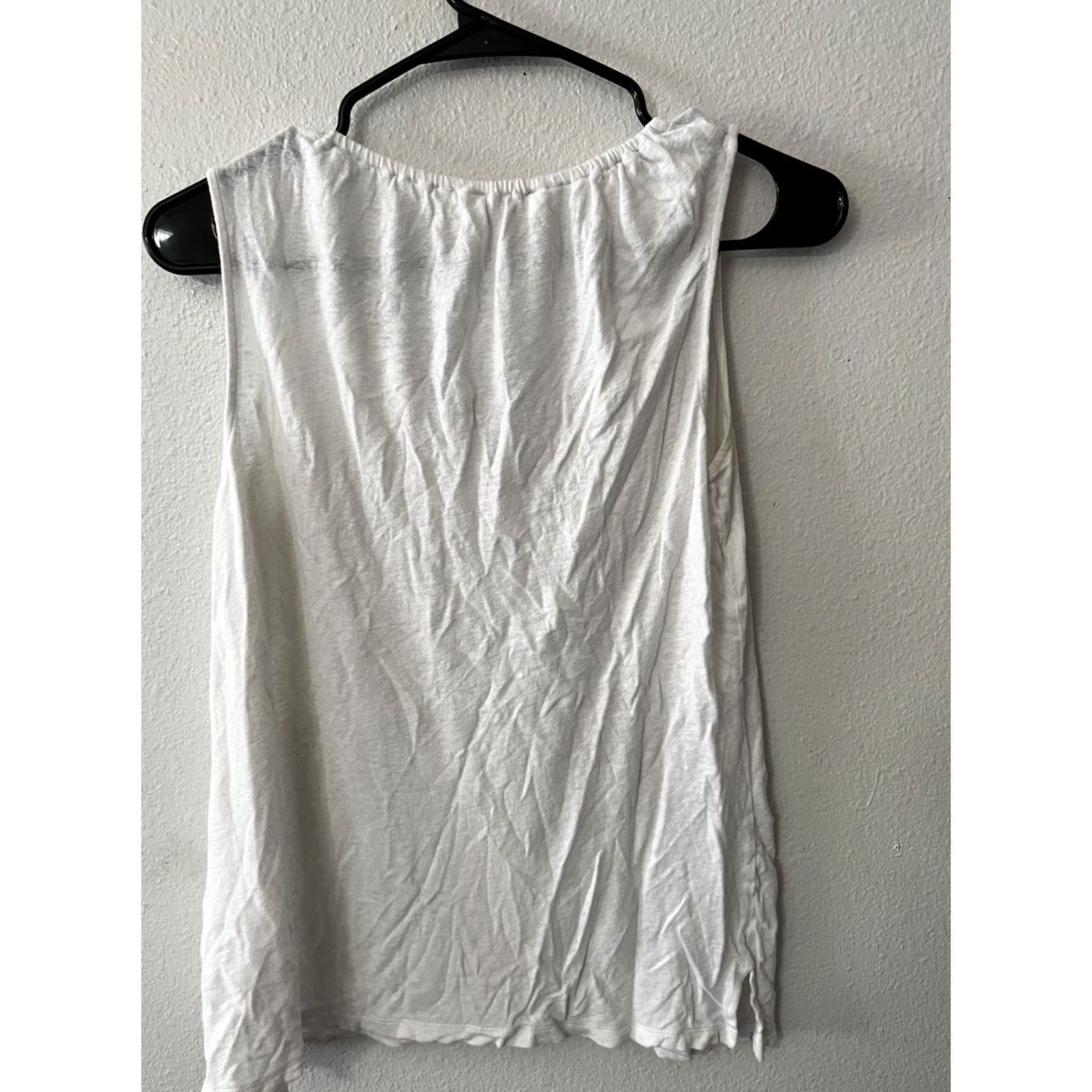 Michael Kors Michael Kors Blouse Sleeveless Drawstring White Women’s M Adult Womens Shirt Tank Size M / US 6-8 / IT 42-44 - 3 Thumbnail
