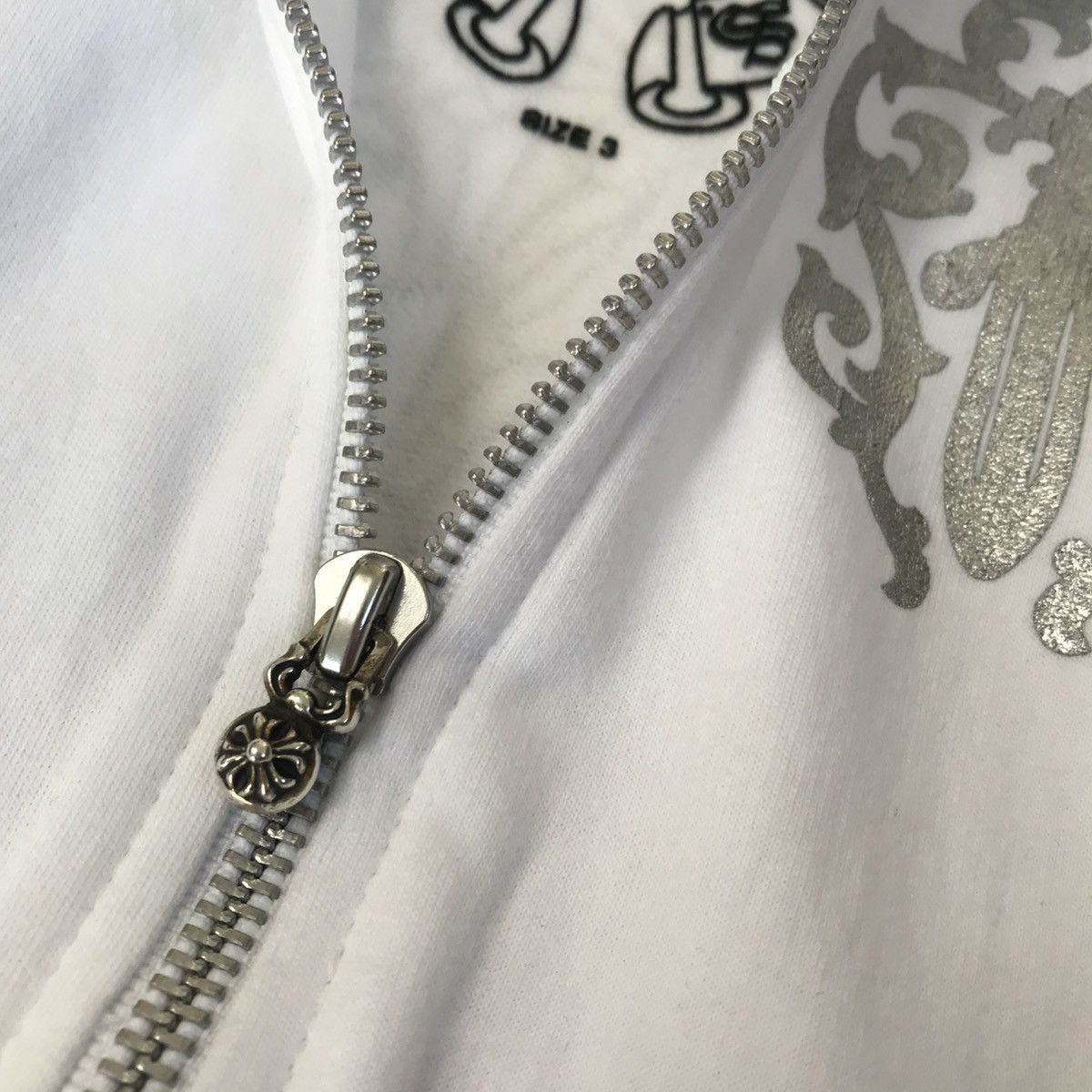 Chrome Hearts Chrome Hearts Toddler Zip Up Hoodie With silver Cross Ball Size US XXS / EU 40 - 8 Thumbnail