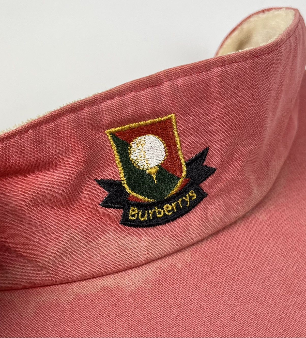 Burberry Vintage Burberrys of England Burberry Golf Visor Cap Red Top Size ONE SIZE - 16 Thumbnail
