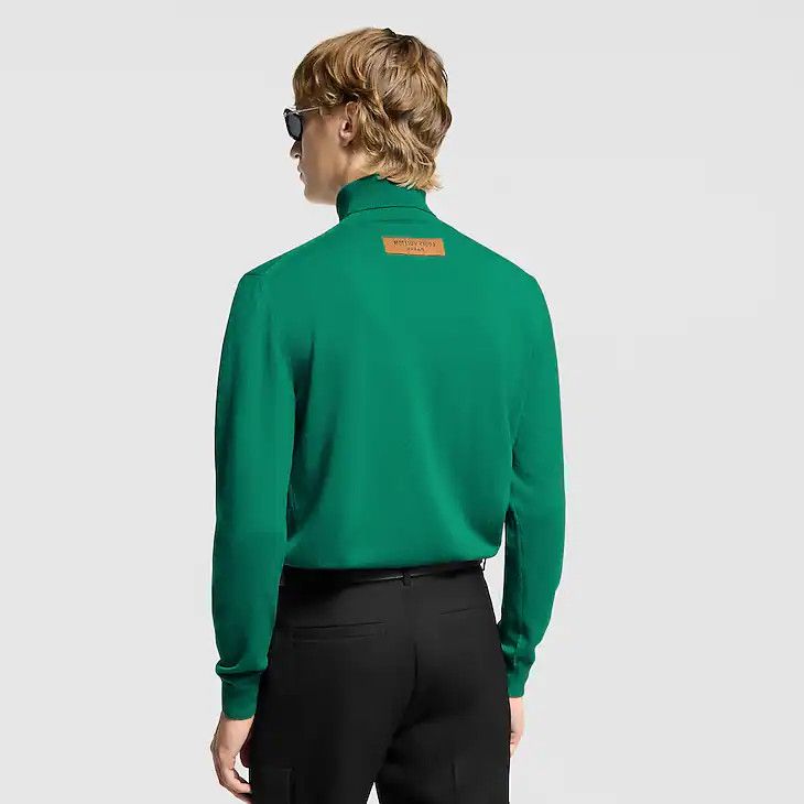 Louis Vuitton LV Embossed Cashmere Turtle Neck Size US XXL / EU 58 / 5 - 4 Thumbnail