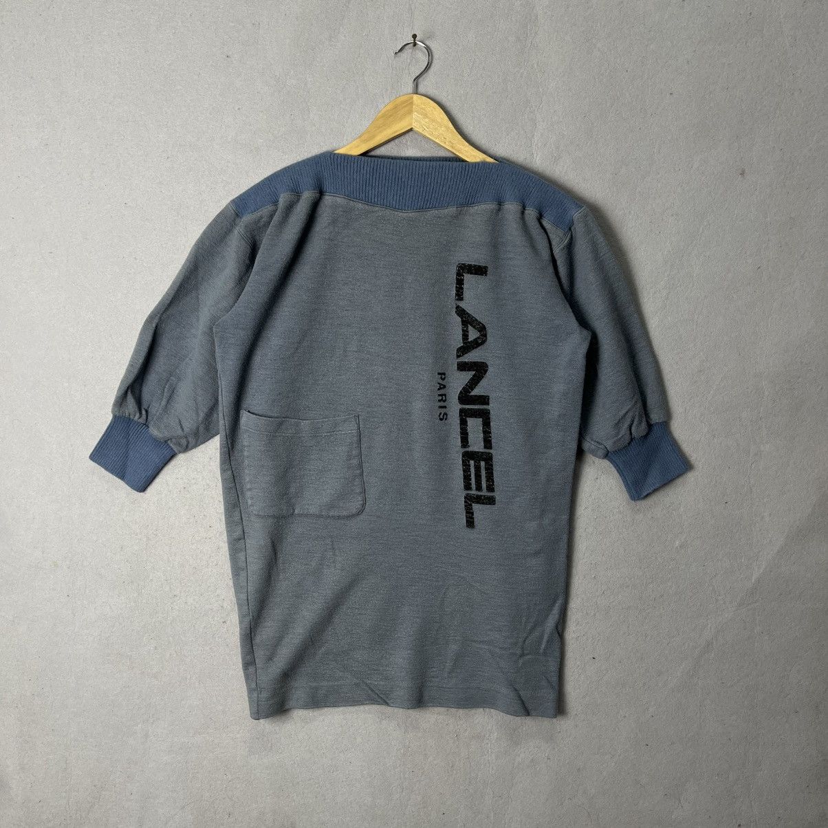 Vintage Lancel Paris Short Sleeve Sweatshirt (c.1980s–1990s)