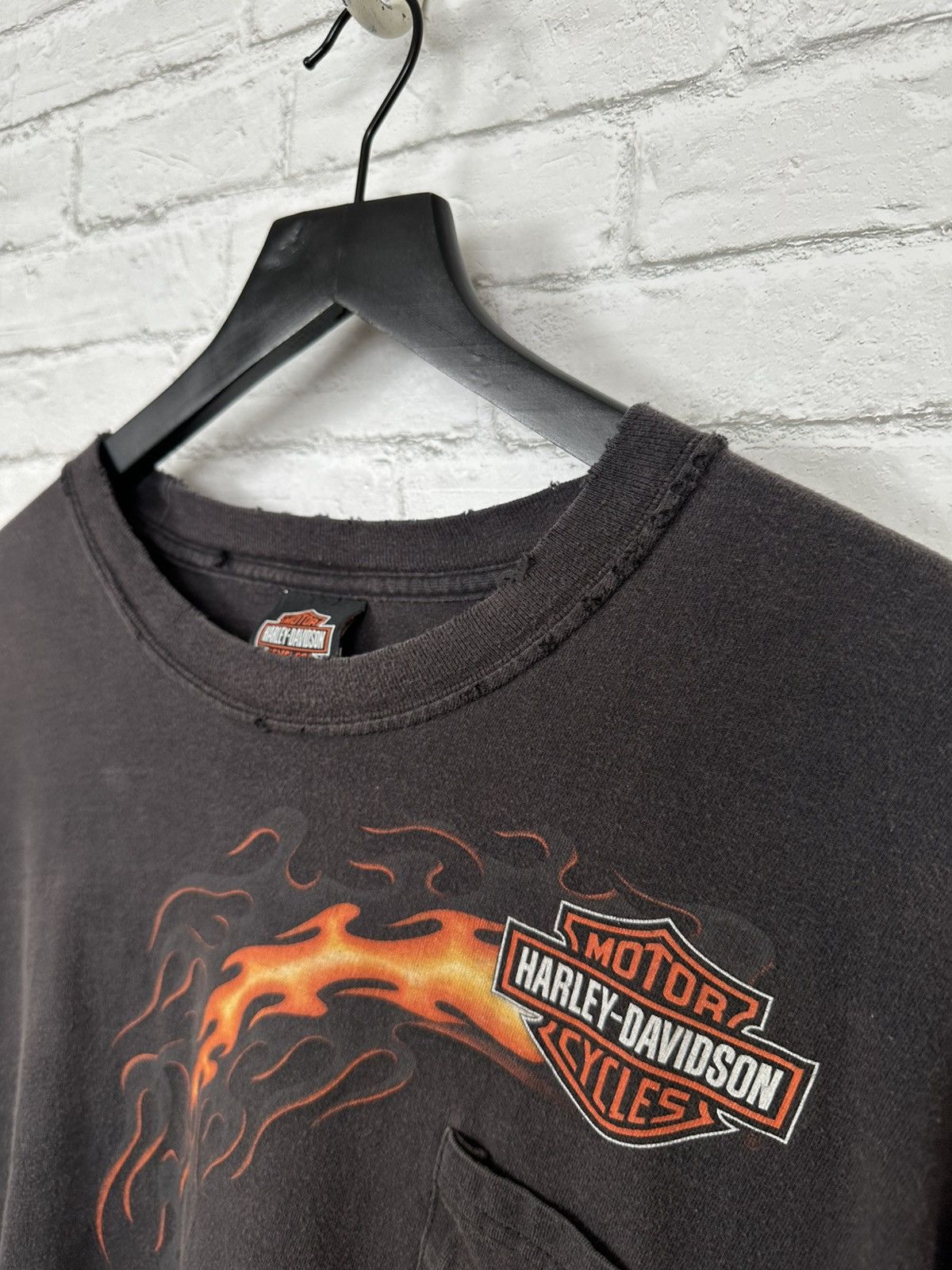 Harley Davidson (XXL) ABSOLUTELY THRASHED & FADED Harley Davidson Longsleeve Size US XXL / EU 58 / 5 - 5 Thumbnail