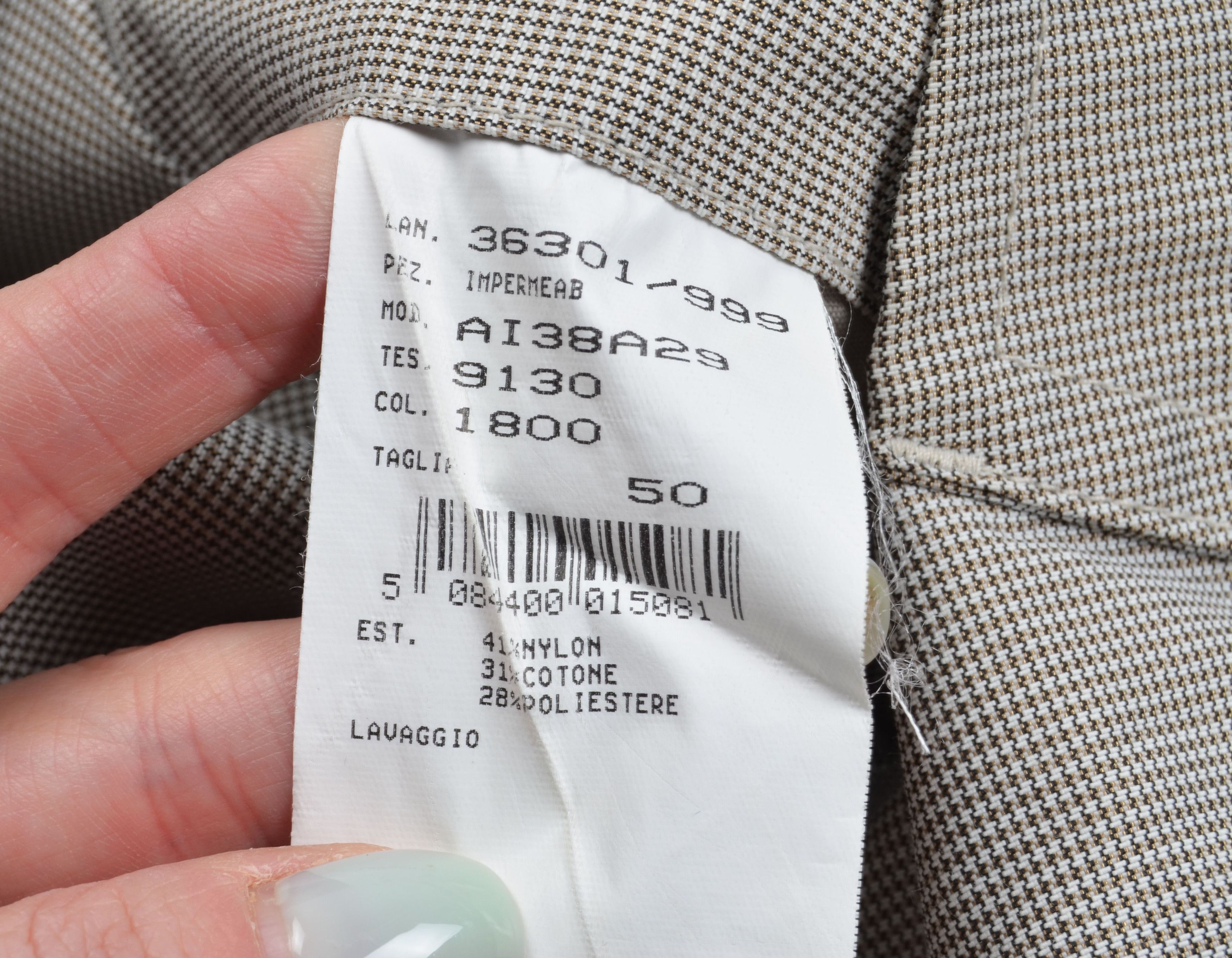 Allegri Men's Allegri Belted Gray Double Breasted Trench Coat Size US M / EU 48-50 / 2 - 8 Thumbnail