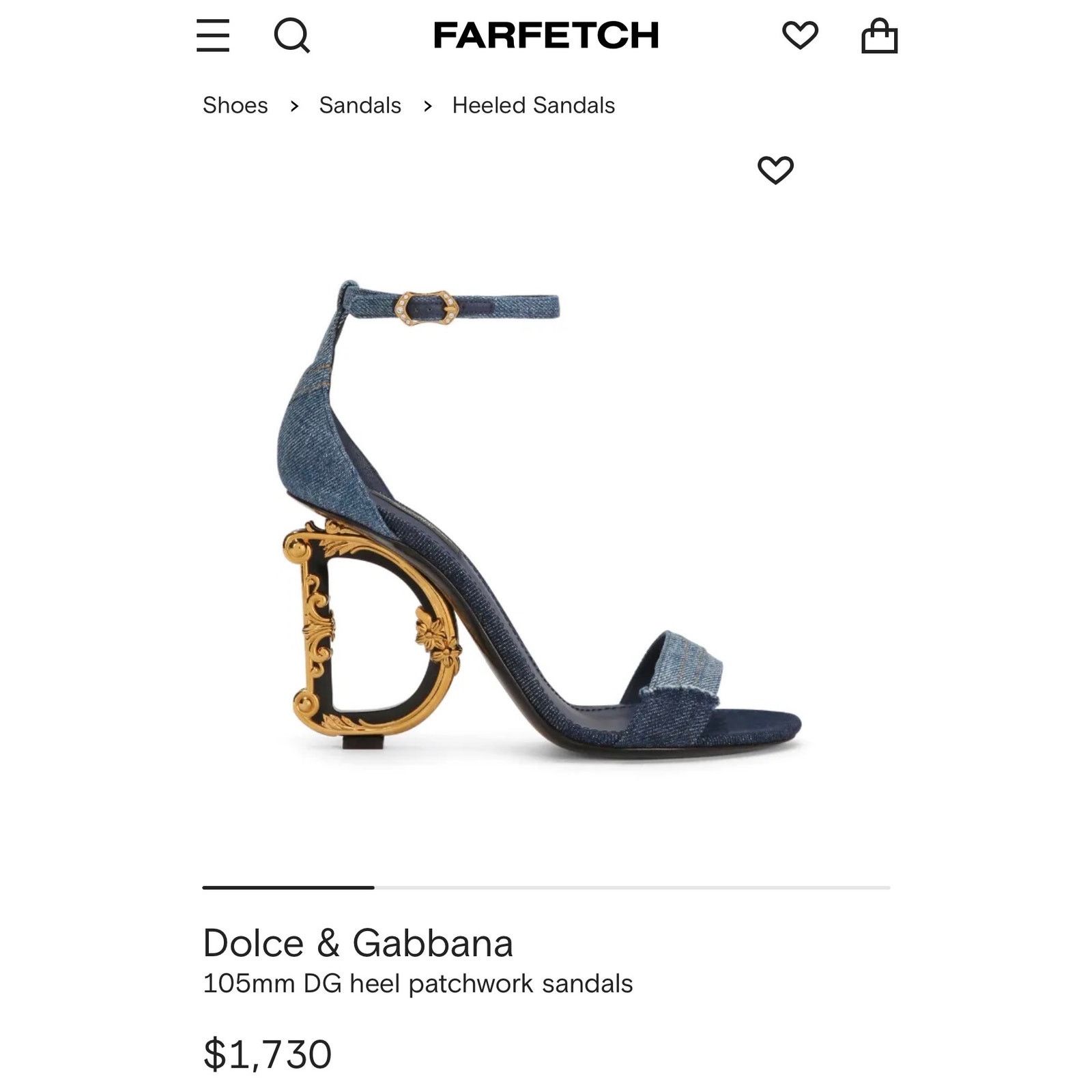 Dolce & Gabbana Dolce&Gabbana 105mm DG Heel Patchwork Sandals sz. 39 EU Size US 9 / IT 39 - 12 Thumbnail