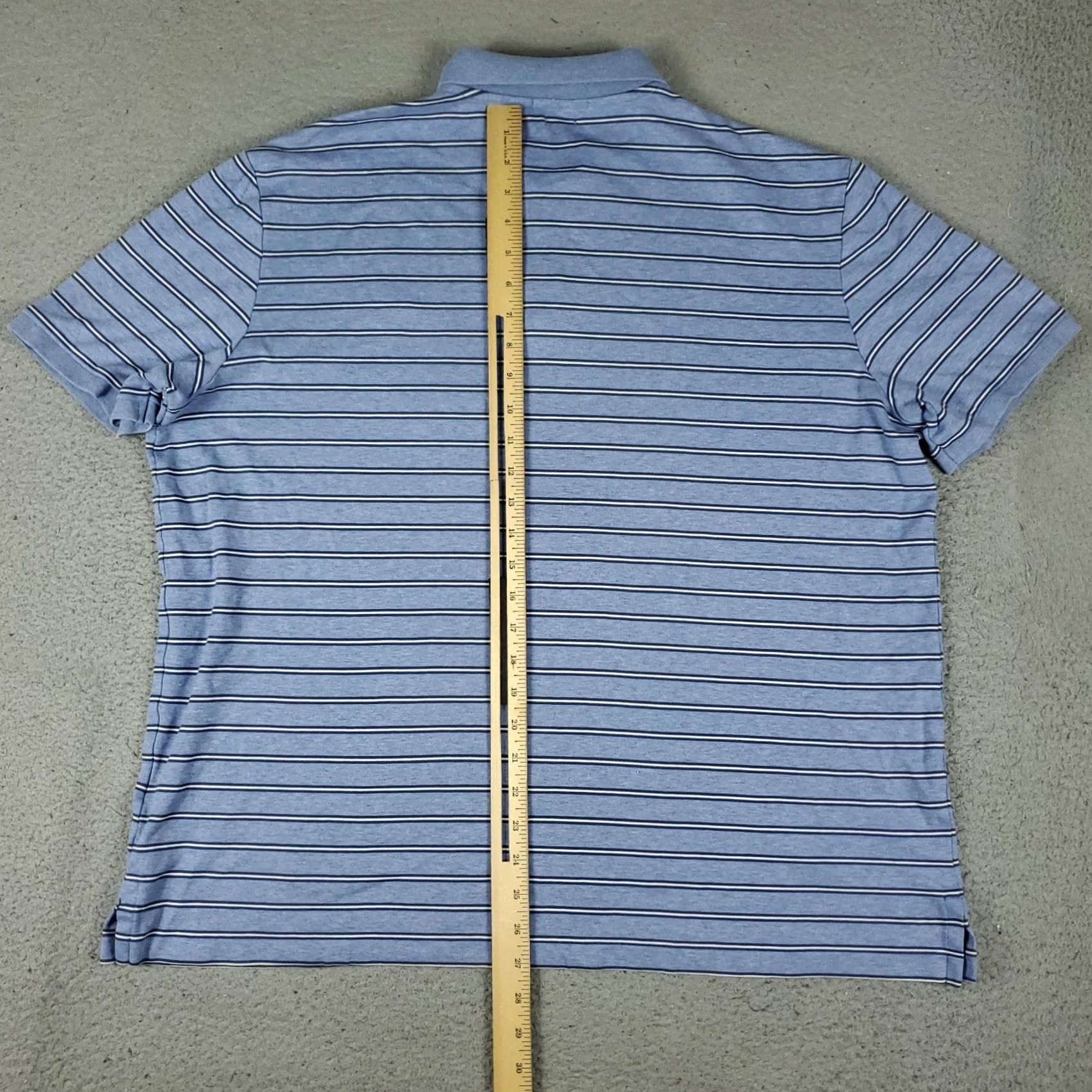 Ralph Lauren Ralph Lauren Polo Shirt Mens XL Blue Striped Pony Casual Short Sleeve Shirt Mens XL Blue Striped Pony Polo Size US XL / EU 56 / 4 - 5 Thumbnail