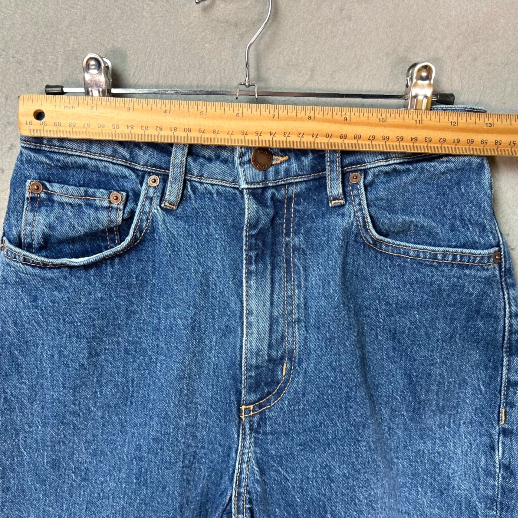 Vintage Denim Forum Jeans Womens 27 High Waisted Classic Blue Mom Jeans 90s Size 27" / US 4 / IT 40 - 6 Thumbnail