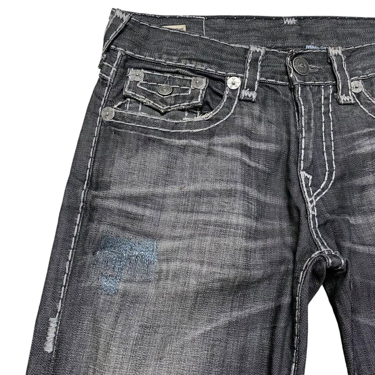 True Religion True Religion Reflected Ricky Flap Black Denim Jeans Size US 34 / EU 50 - 4 Thumbnail