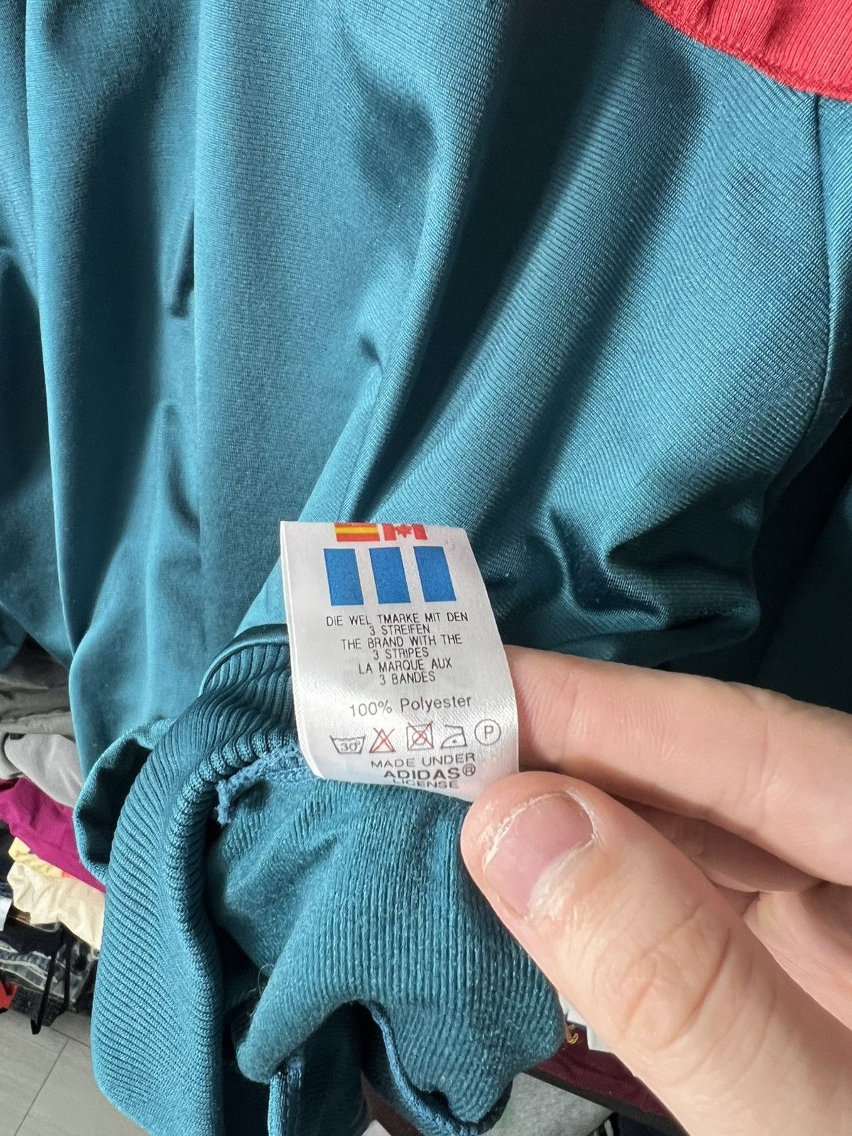 Adidas Vintage Adidas Equipment Track Jacket 90s Teal Red Size D7 Size US XL / EU 56 / 4 - 8 Thumbnail