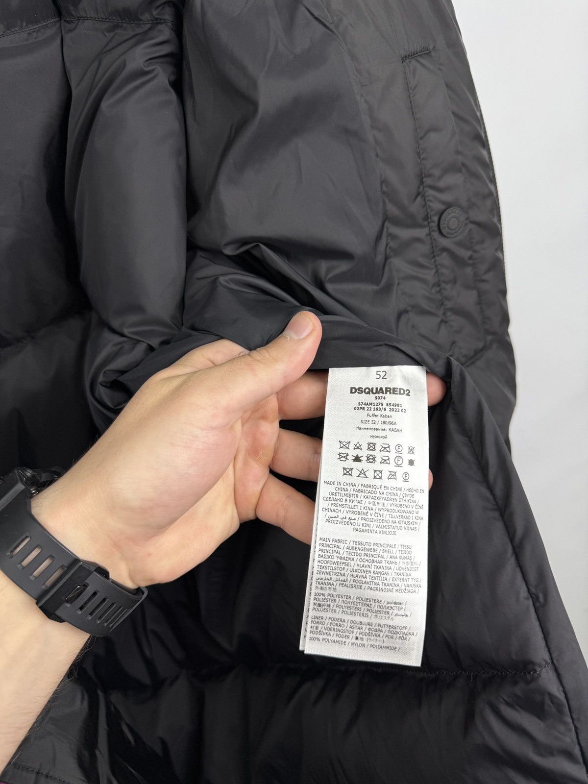 Dsquared2 🇺🇸❗️NEW Dsquared2 Hooded Down Puffer Jacket Rare Size US XL / EU 56 / 4 - 10 Thumbnail
