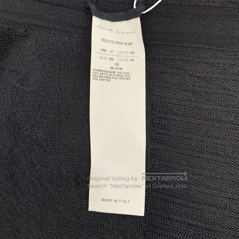 Rick Owens Rick Owens Black Silk Open Cardigan . Size XXS / US 00 / IT 34 - 6 Thumbnail