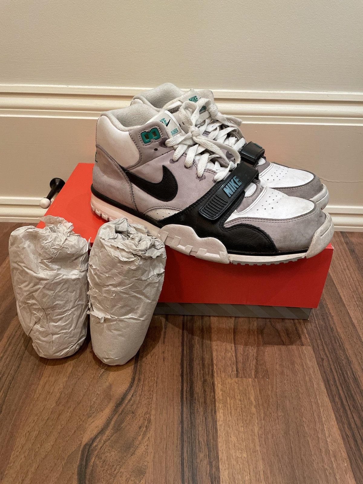 Jordan Brand × Nike Nike Air Trainer 1 Chlorophyll (2022) Size US 11.5 / EU 44-45 - 1 Thumbnail