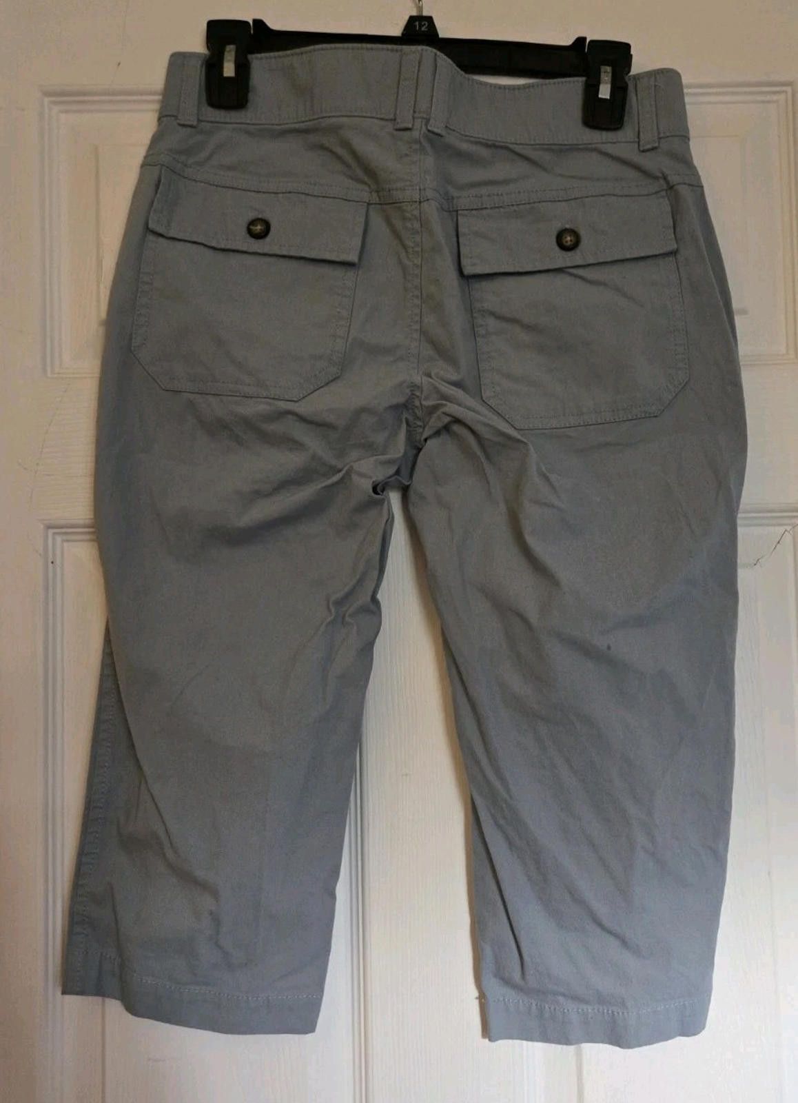 Dockers Dockers Capri Pants Muted Blue Green Sure Fit Chino Sz 4 P E Size 27" / US 4 / IT 40 - 5 Thumbnail