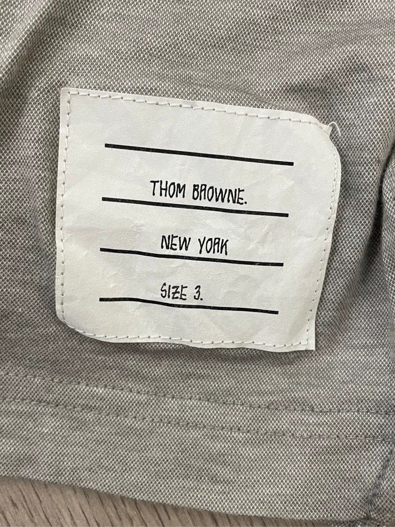 Thom Browne Thom browne Gray stripe Polo short sleeves 2504-Nextarrow Size US L / EU 52-54 / 3 - 5 Thumbnail