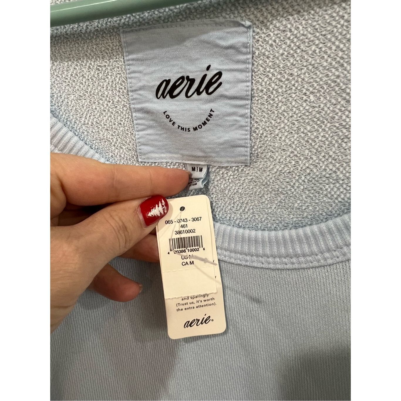 Other Aerie NWT Cotton Sweatshirt Baby Blue Lets go Coconuts Loung Size M / US 6-8 / IT 42-44 - 4 Thumbnail