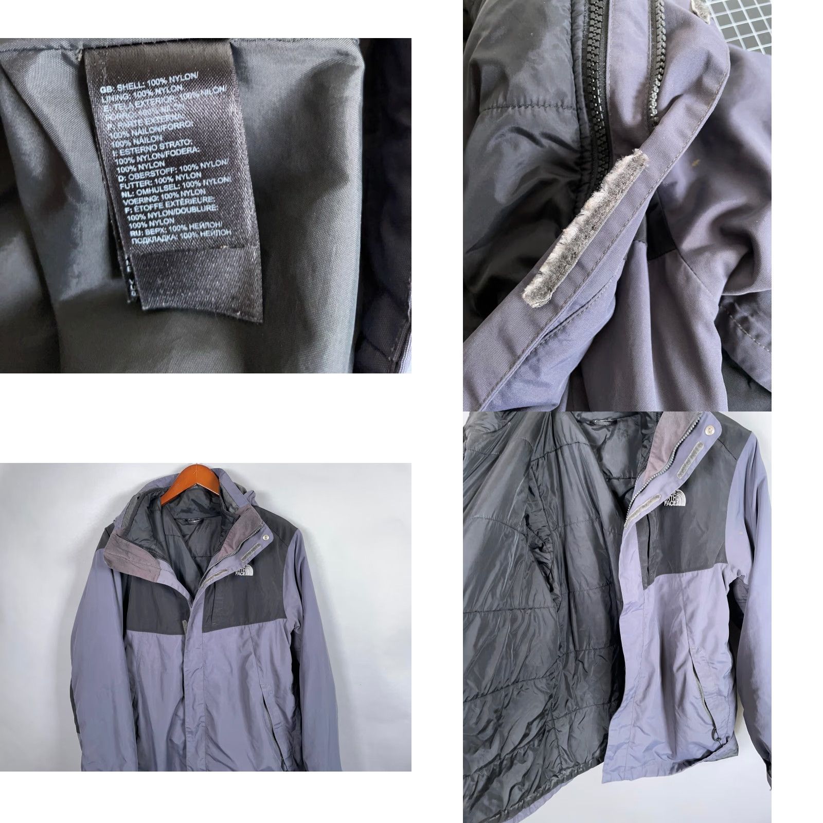 The North Face The North Face Hyvent 2-in-1 Hooded Parka Jacket Adult Large Gray Black Mens 90s Retro Size US L / EU 52-54 / 3 - 8 Thumbnail