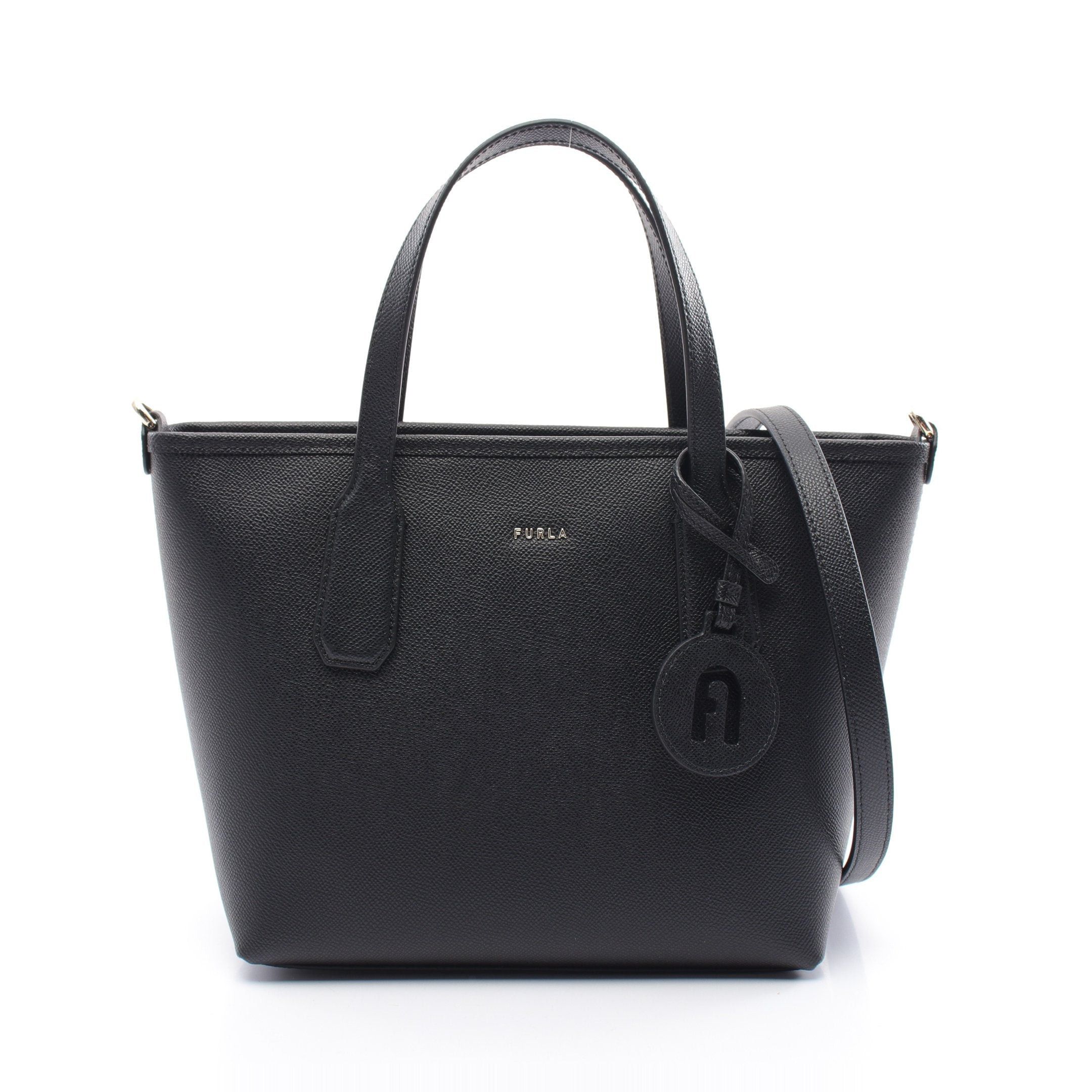 Furla Furla Classic Handbag Tote Bag Leather Black Size ONE SIZE - 1 Thumbnail
