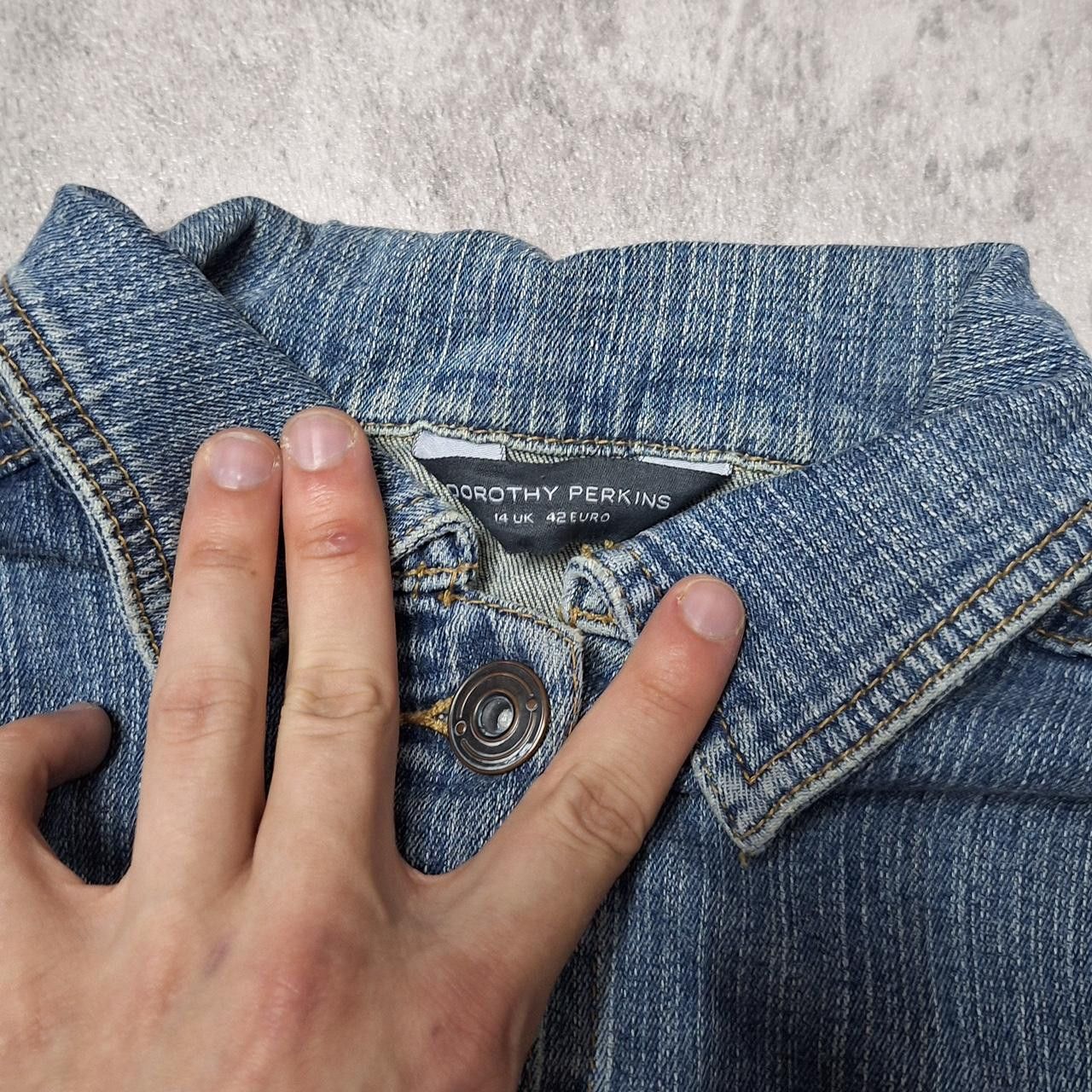 Other Blue denim jacket with collar #denimjacket Size M / US 6-8 / IT 42-44 - 3 Thumbnail