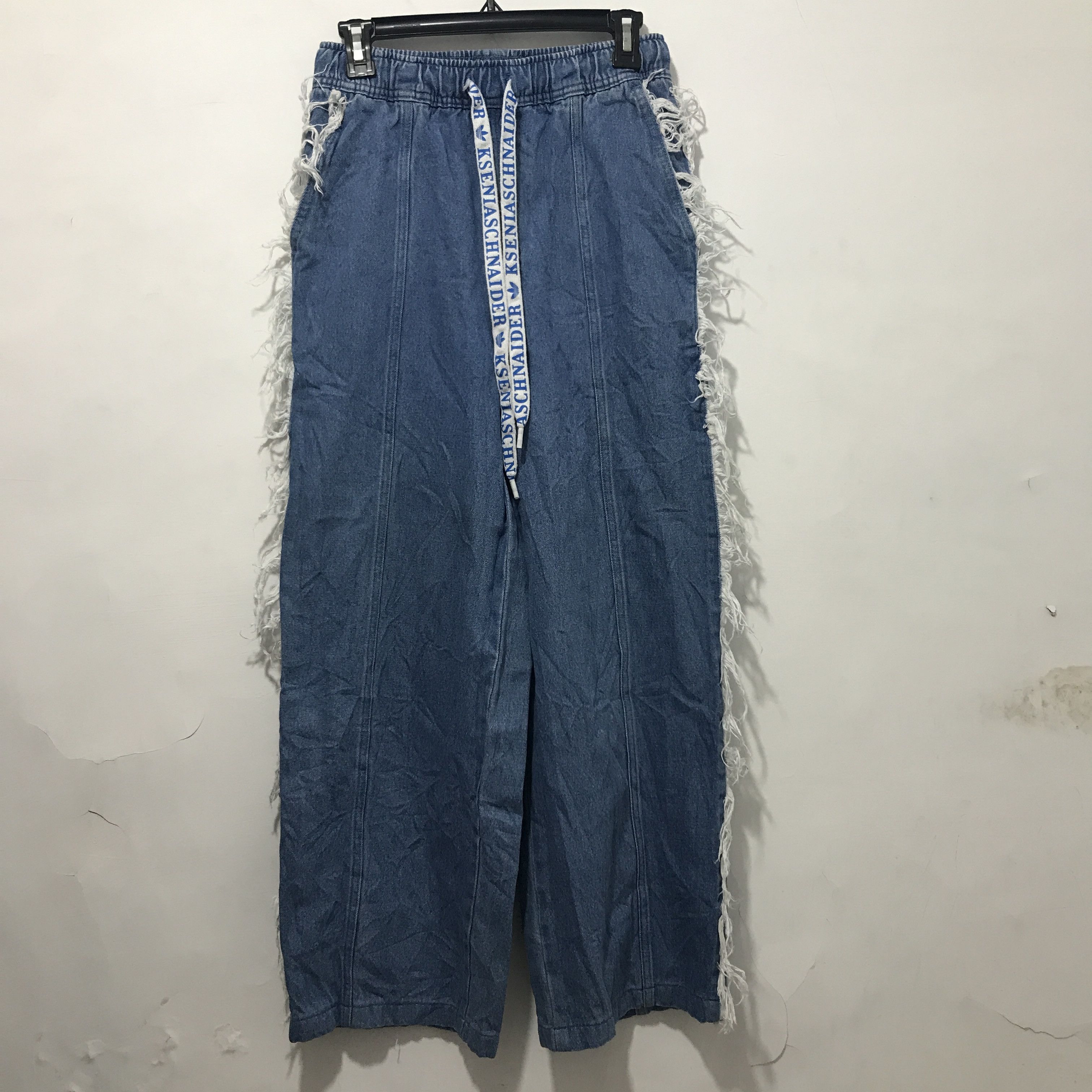 Adidas ADIDAS DENIM FRAYED JEAN x KSENIASCHNAIDER Size 27" / US 4 / IT 40 - 1 Thumbnail