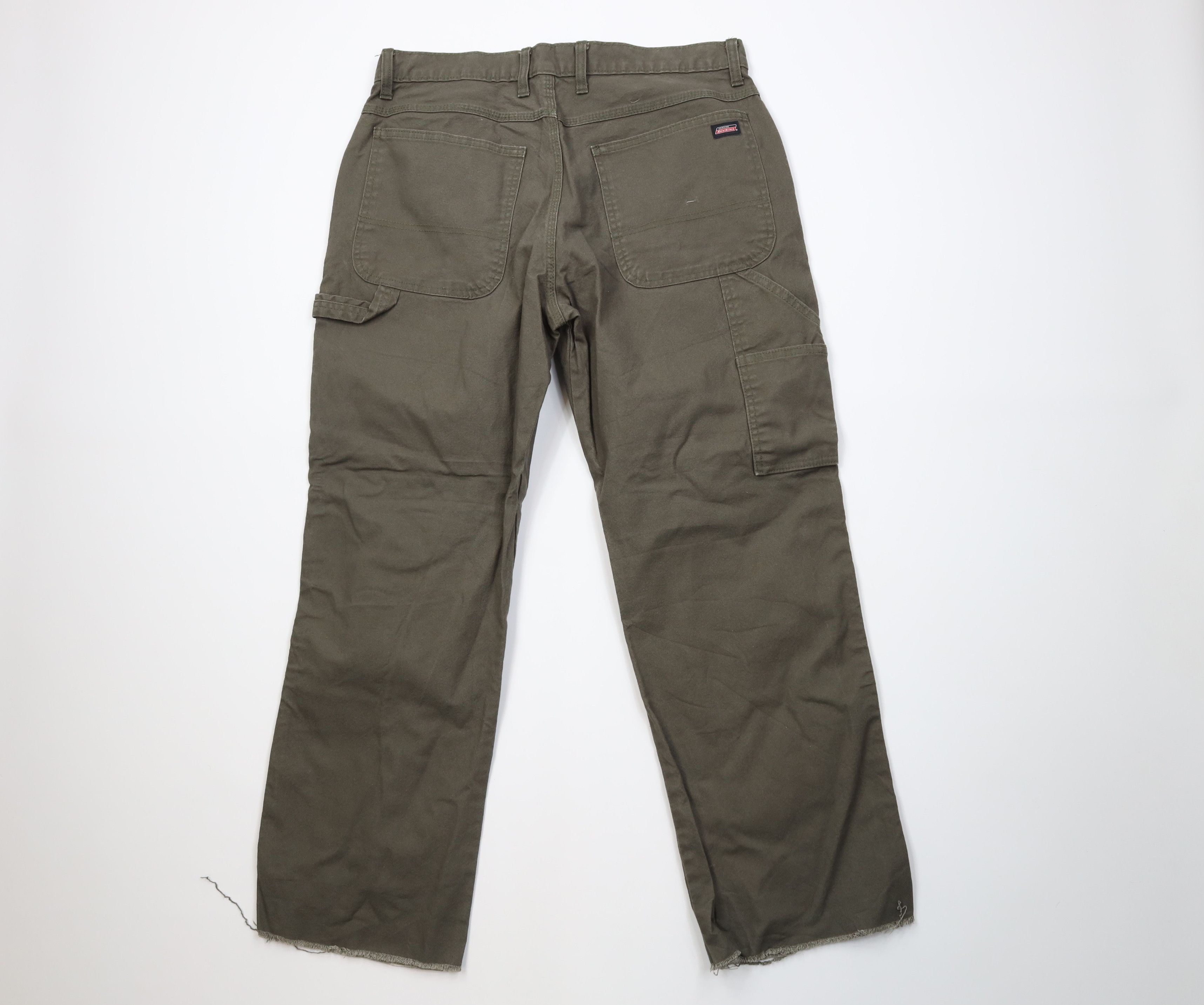 Dickies AS IS Vintage Y2K Dickies Off Wide Leg Dungaree Pants Green Size US 34 / EU 50 - 8 Thumbnail