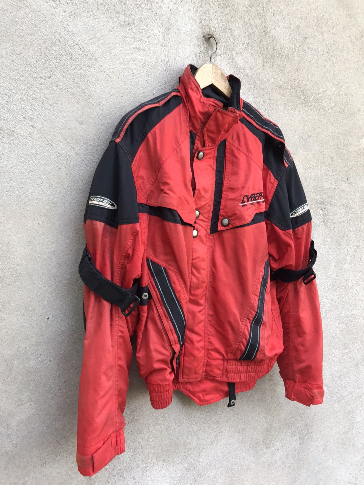 Vintage × Yamaha RARE YAMAHA RACING JACKET CYBER TEX RIDER SUN FADED Size US L / EU 52-54 / 3 - 3 Thumbnail