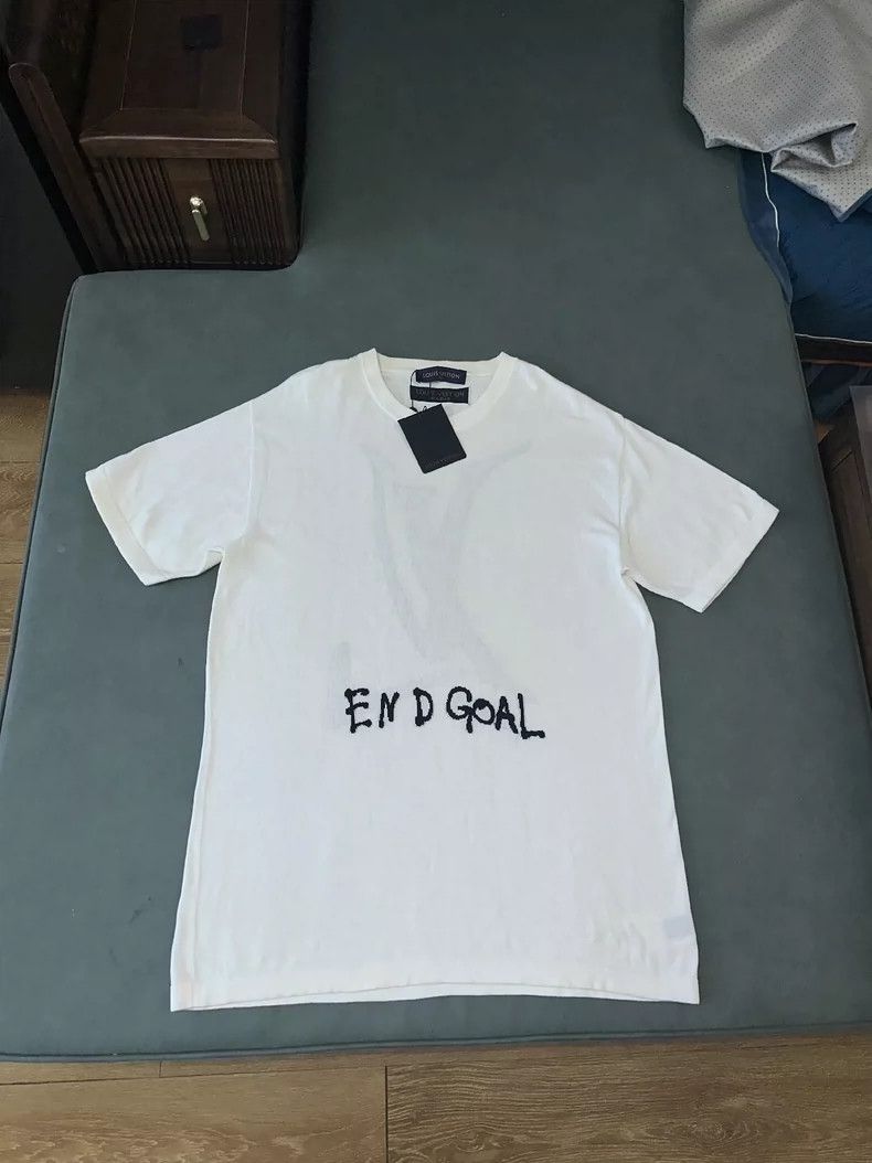 LV FW21 End Goal White Logo T-Shirt - dmc
