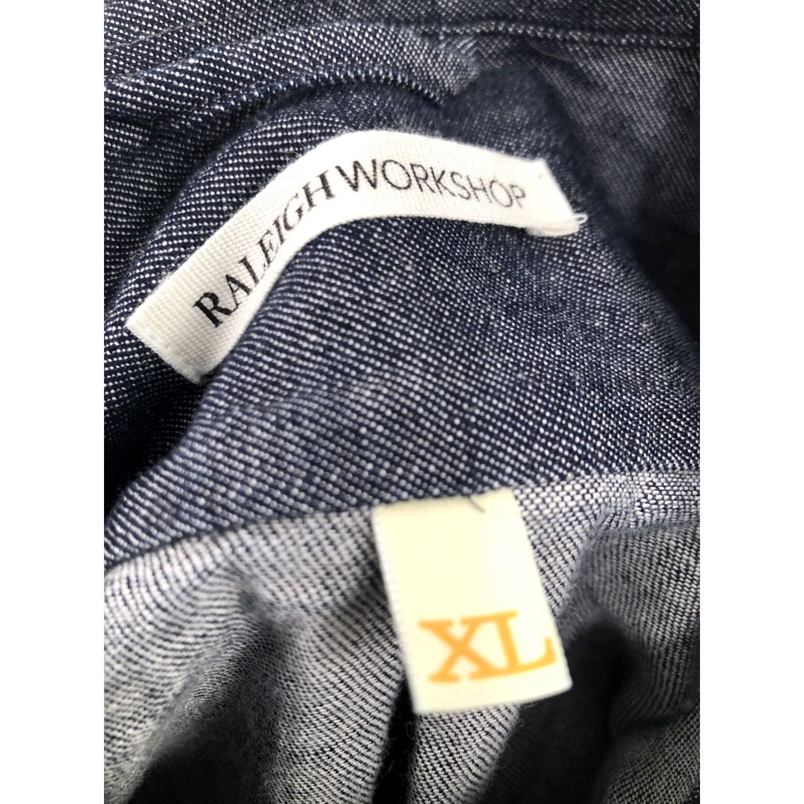 Denime Raleigh Workshop Denim Mens Md. Shirt - Button-Up Long Sleeve Blue M Size US M / EU 48-50 / 2 - 6 Thumbnail