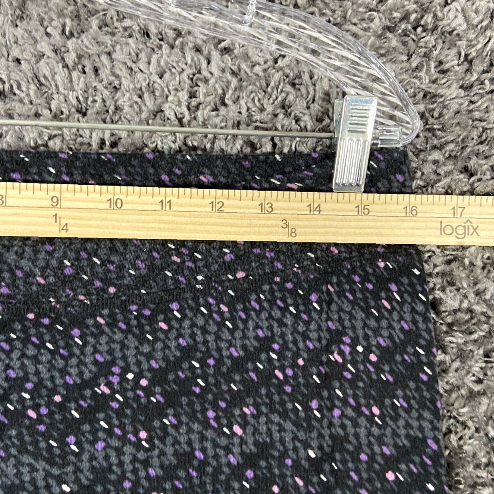 Vintage CUDDL DUDS Pajama Pants Women’s Large Black Purple Pattern Size 36" / US 14 / IT 50 - 7 Thumbnail