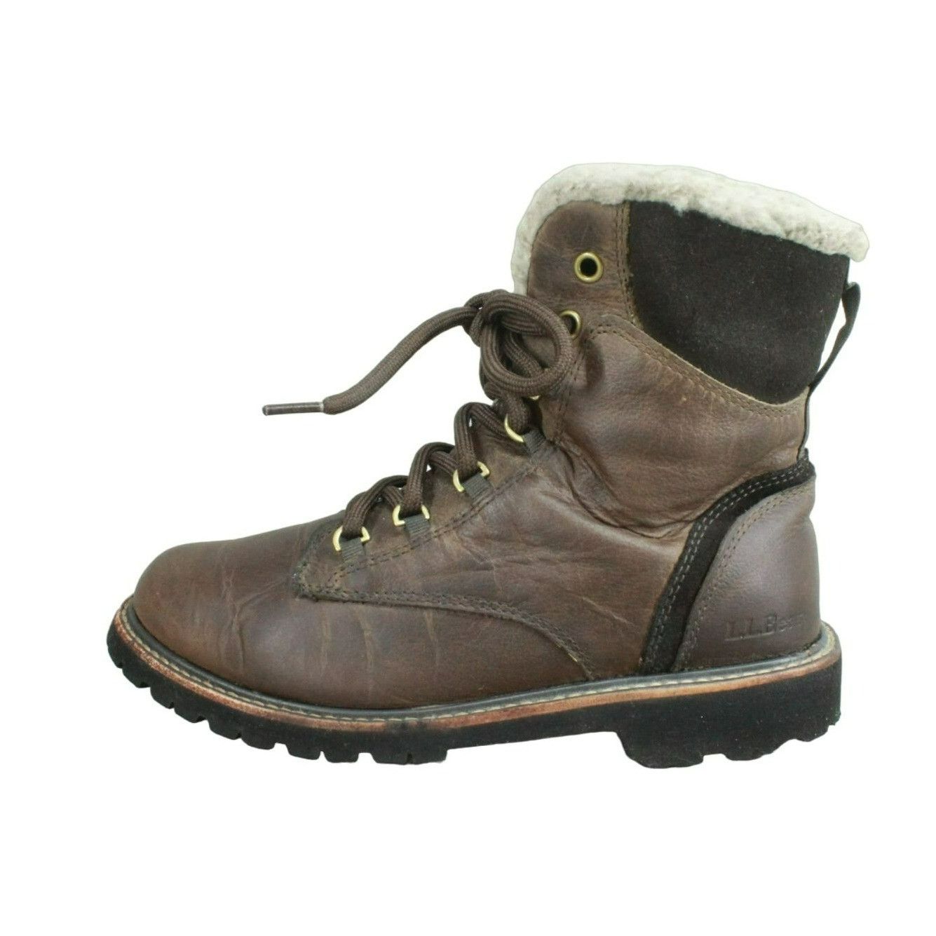 LL Bean Women's Rugged Fleece Lined Ankle Winter Boots