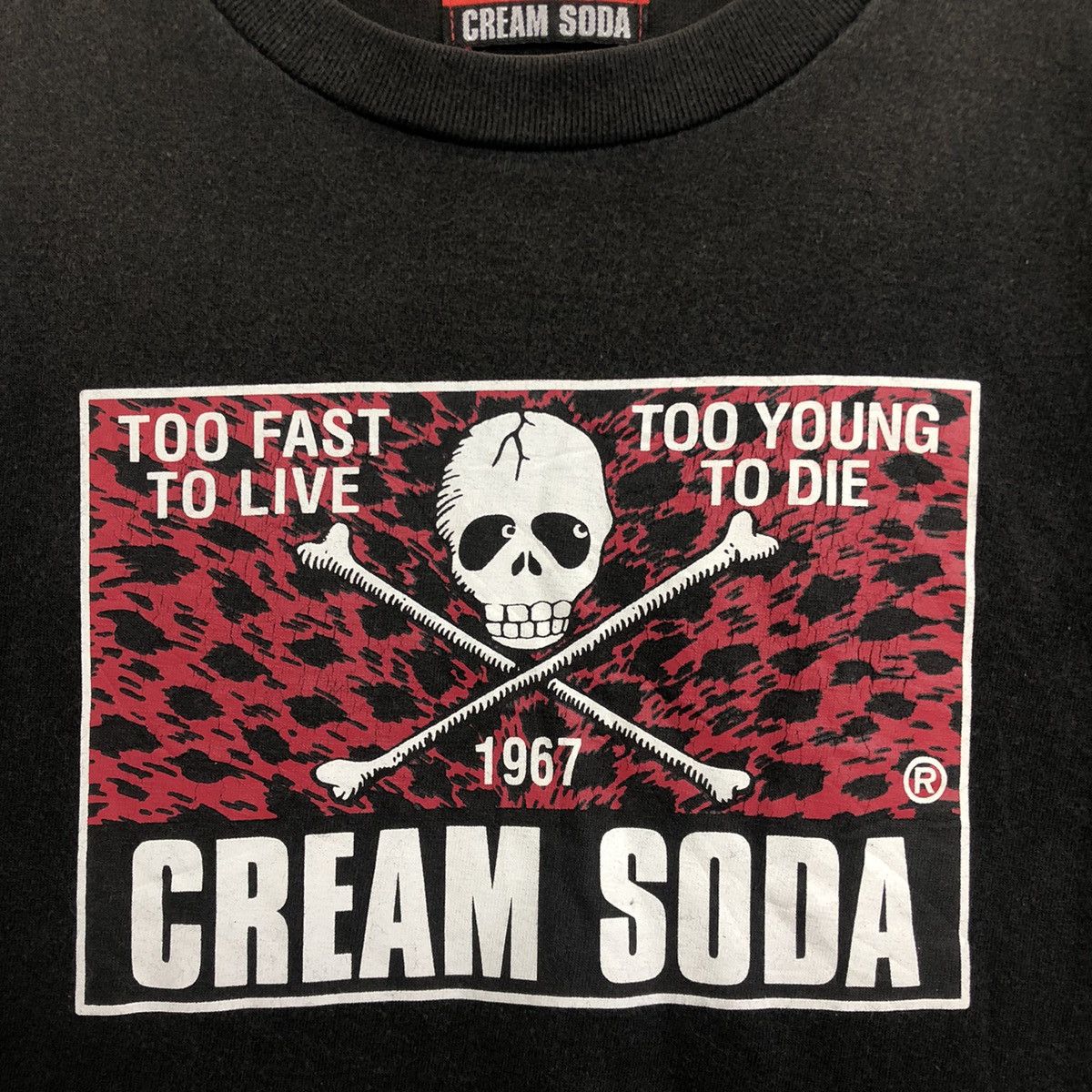 If Six Was Nine Cream Soda South Cat Street Sunfaded Punk Tshirt Size US M / EU 48-50 / 2 - 6 Thumbnail