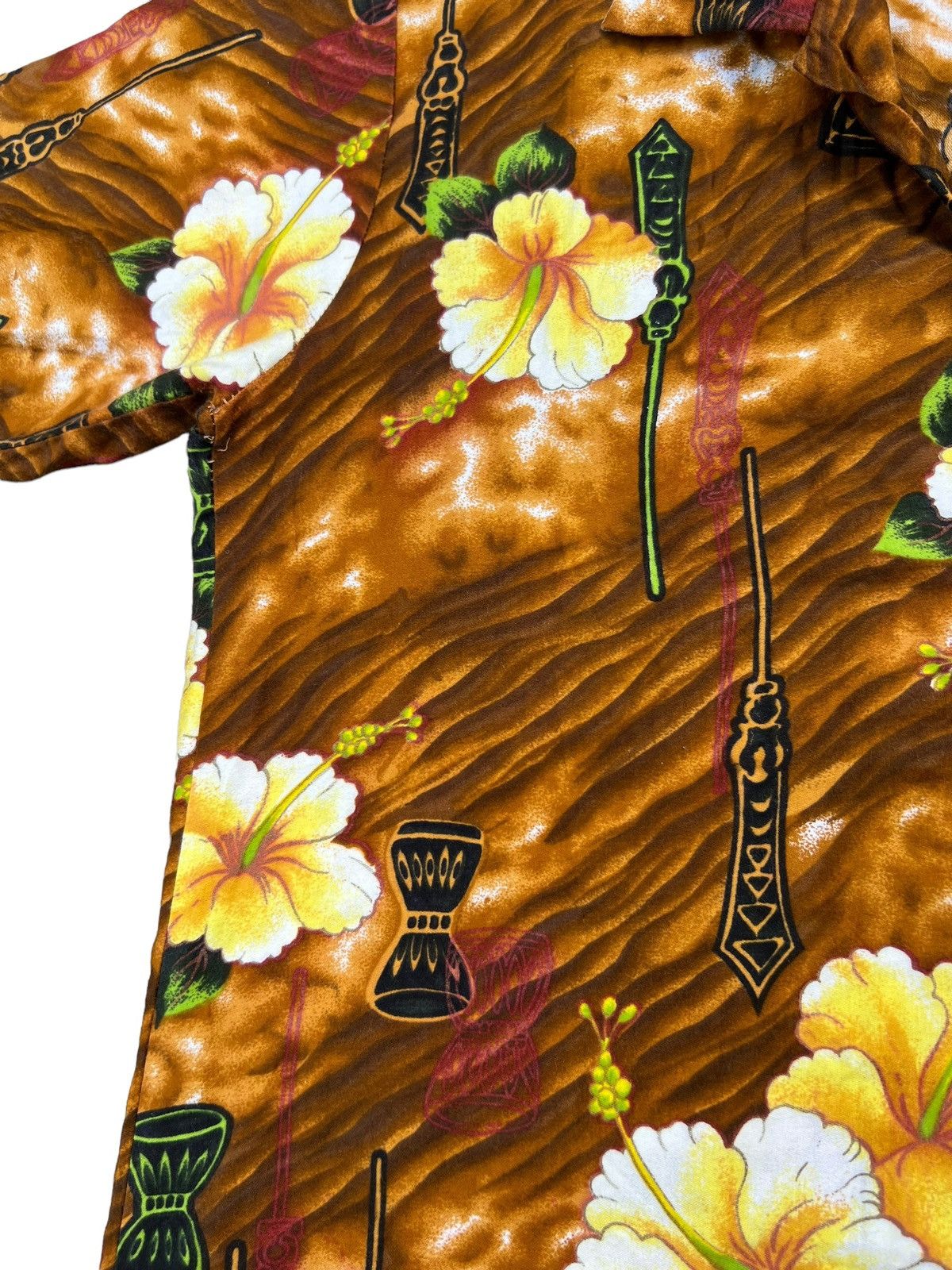 Vintage Vintage 70s Hawaiian Imperial Djembe Bongo Hawaii Shirt Size US S / EU 44-46 / 1 - 8 Thumbnail