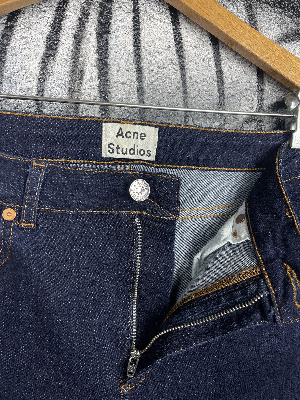 Acne Studios Acne Studios Pin RW Rinse Blue Slim Fit WMNS Jeans Size W30 Size 30" / US 8 / IT 44 - 8 Thumbnail