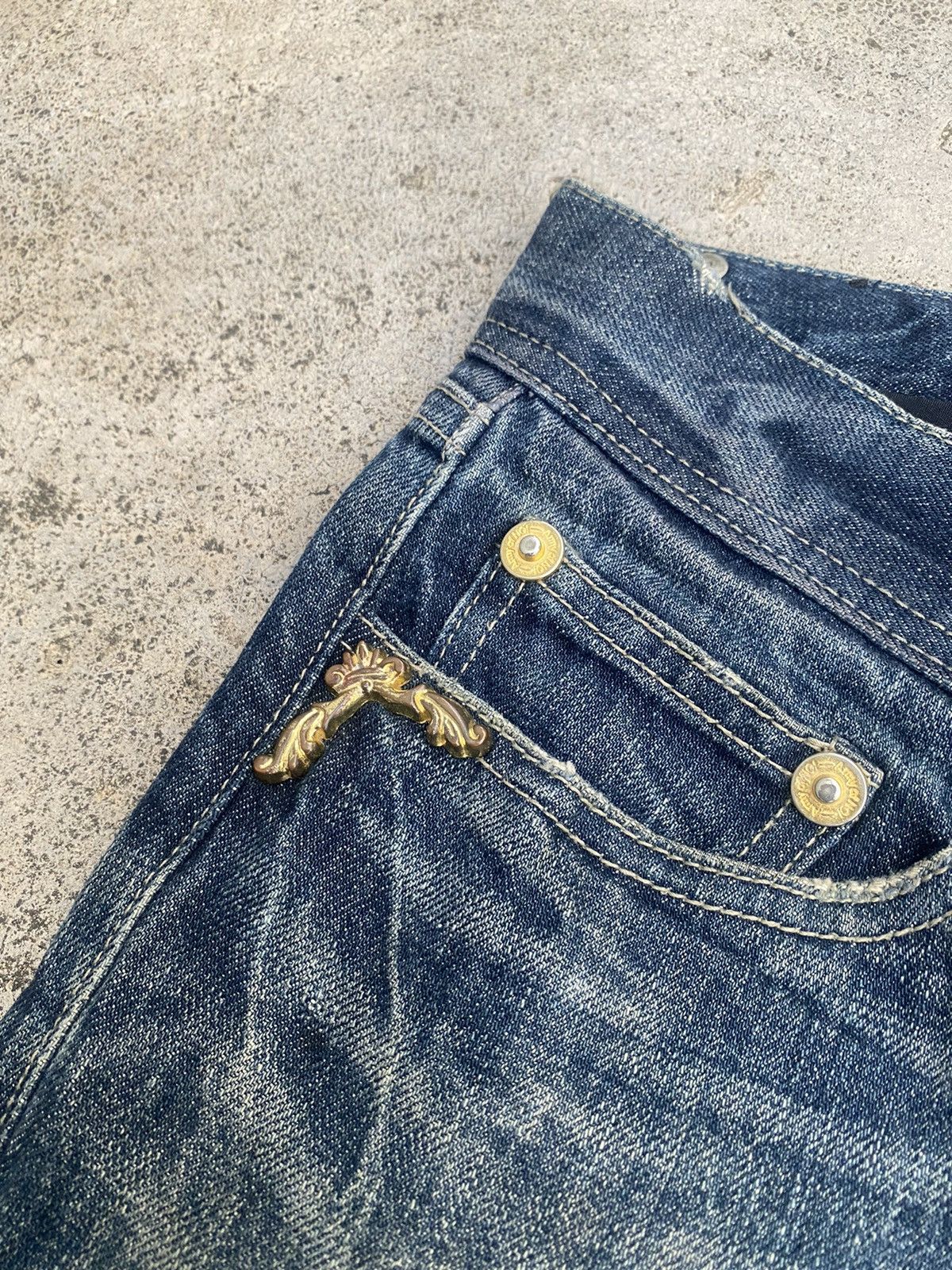 If Six Was Nine × JACKROSE Flare Jeans Jackrose Distressed Clawmark Bootcut Size US 30 / EU 46 - 13 Thumbnail
