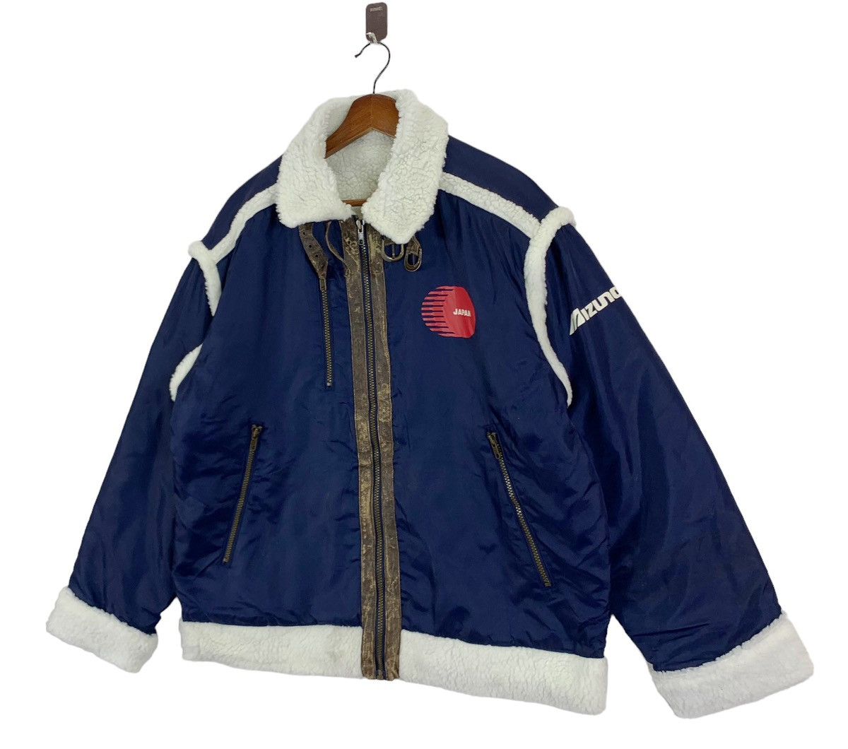 Mizuno × USA Olympics × Vintage 🔥🔥VINTAGE MIZUNO JAPAN OLYMPIC SHERPA JACKET Size US L / EU 52-54 / 3 - 2 Thumbnail