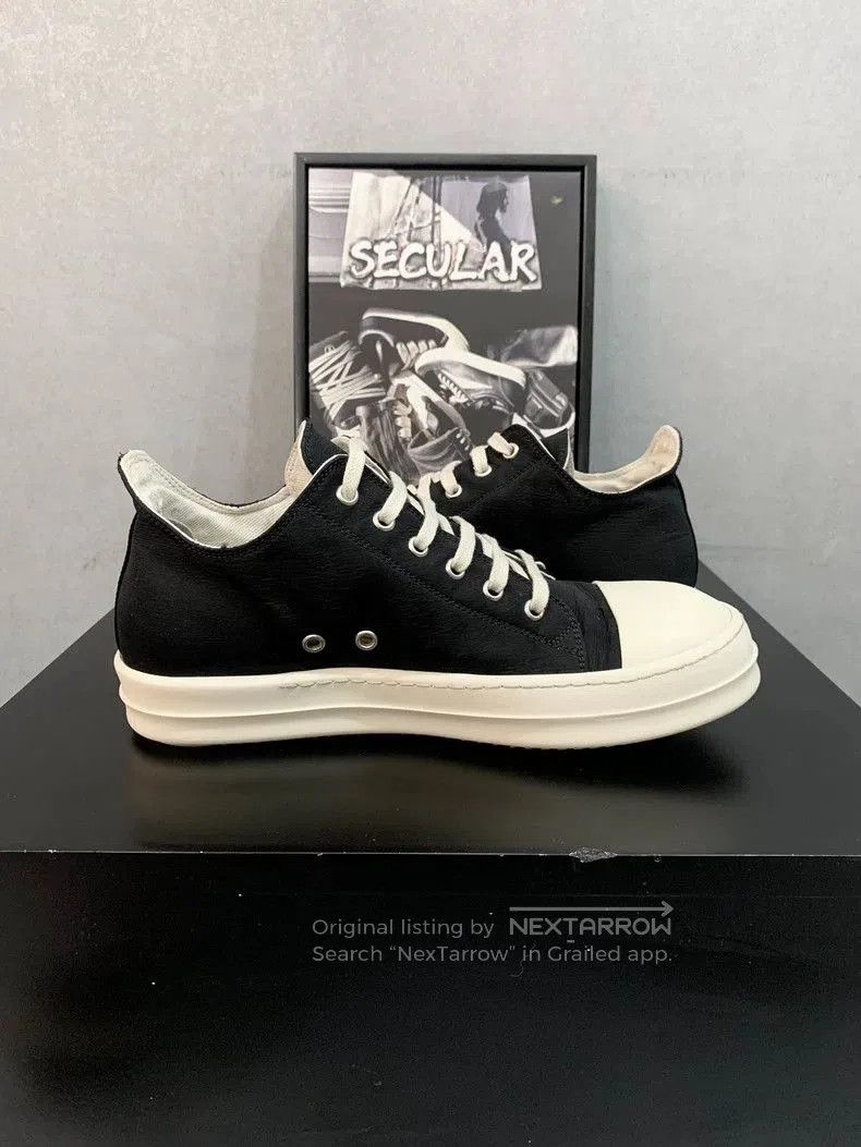 Rick Owens Rick Owens Black and White Low Top Sneakers. Size US 10 / EU 43 - 5 Thumbnail
