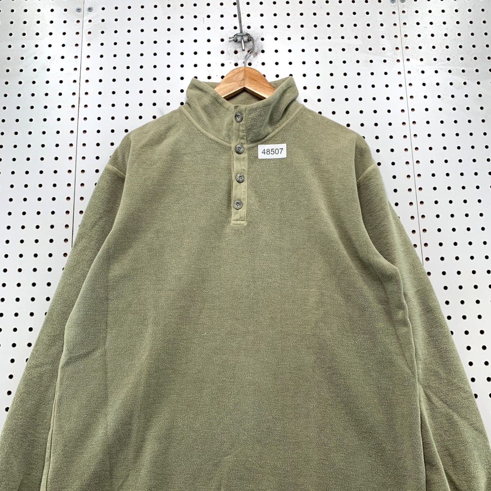 The Territory Ahead VINTAGE The Territory Ahead Green Fleece Pullover Mock Quarter Button 90s Mens L Size US L / EU 52-54 / 3 - 4 Thumbnail