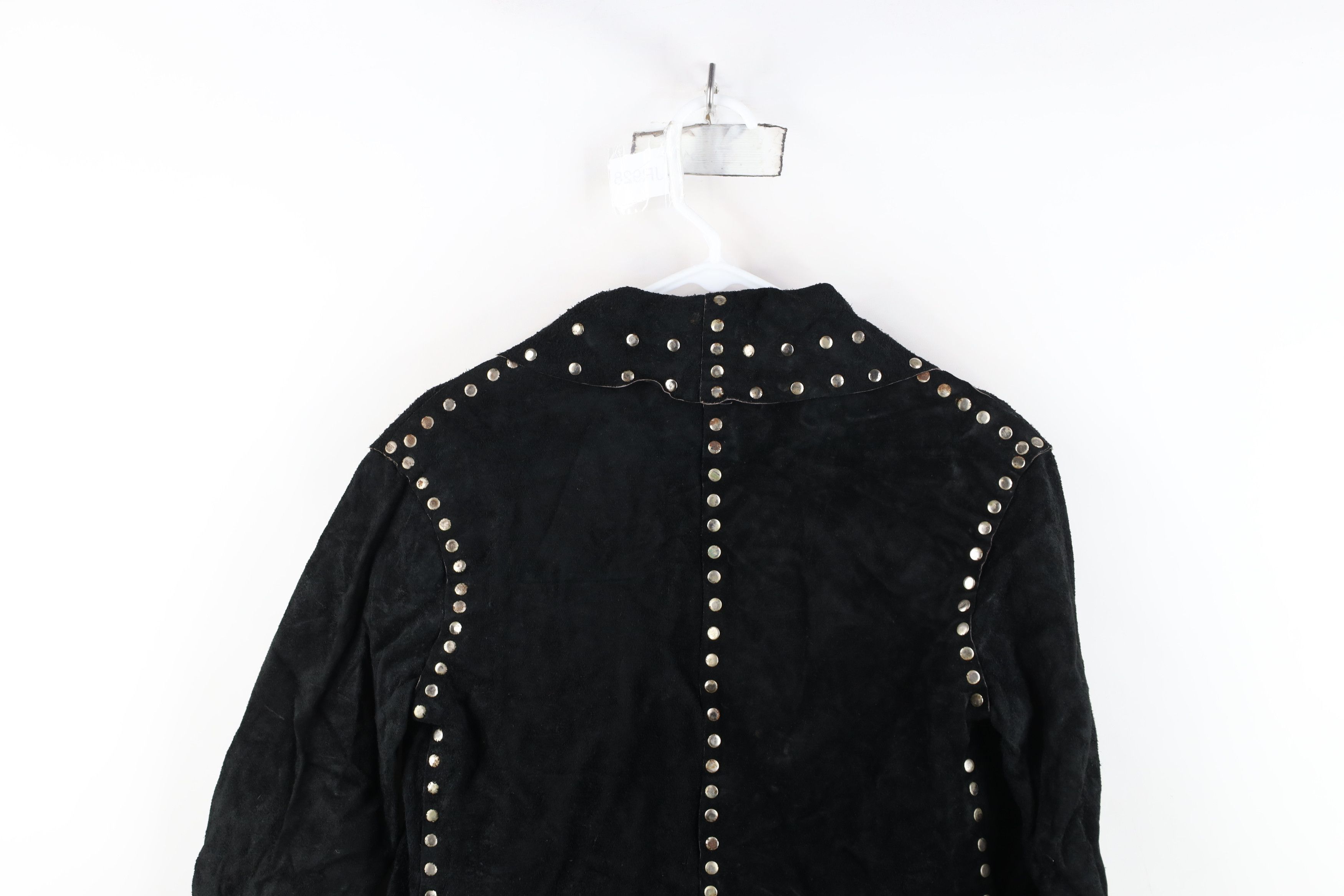 Vintage Vintage 60s 70s Fringed Suede Leather Open Front Jacket Size L / US 10 / IT 46 - 15 Thumbnail