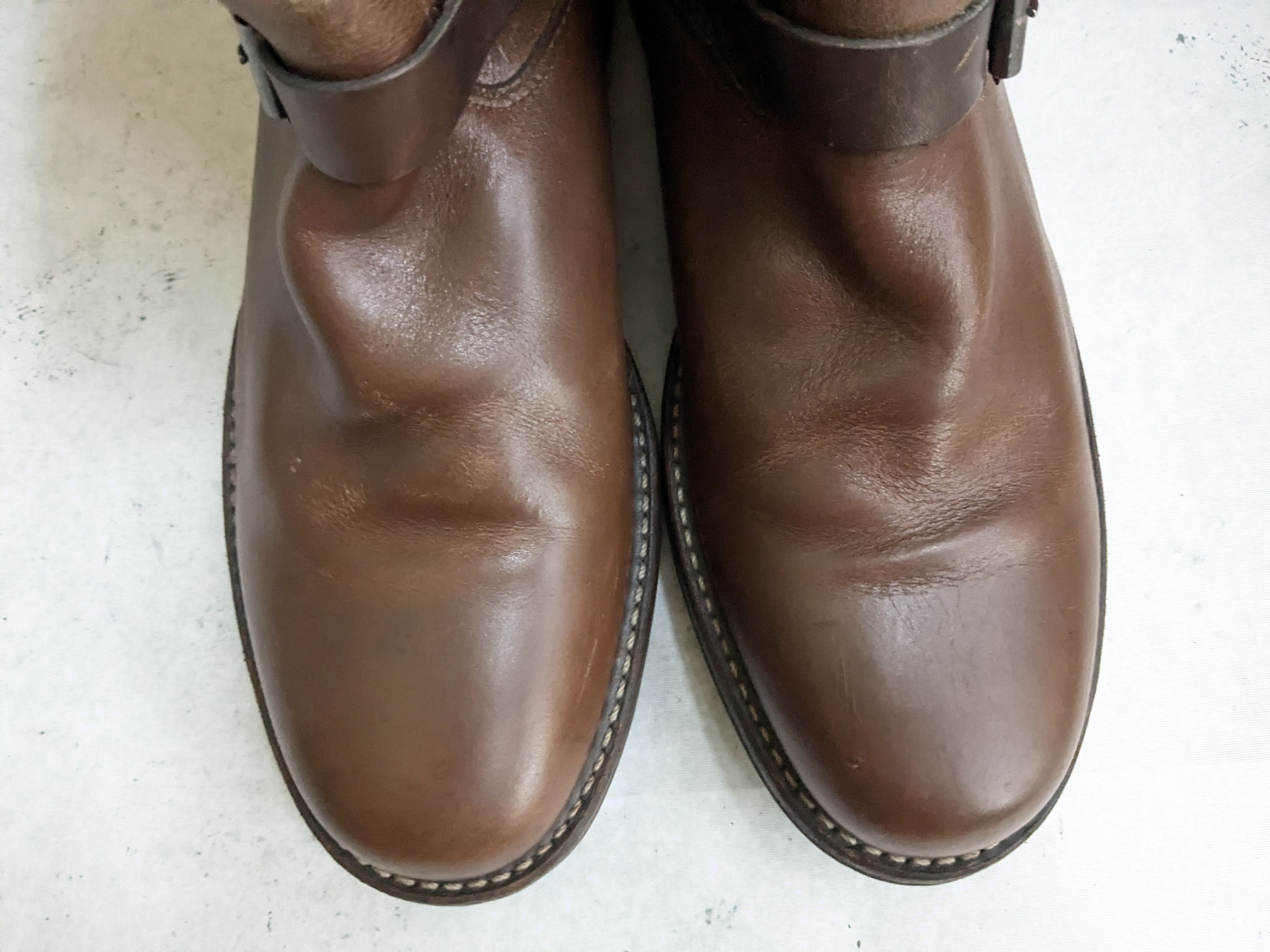 Frye Frye Engineer Boots Brown Leather 10.5 M Buckle Size US 10.5 / EU 43-44 - 2 Thumbnail