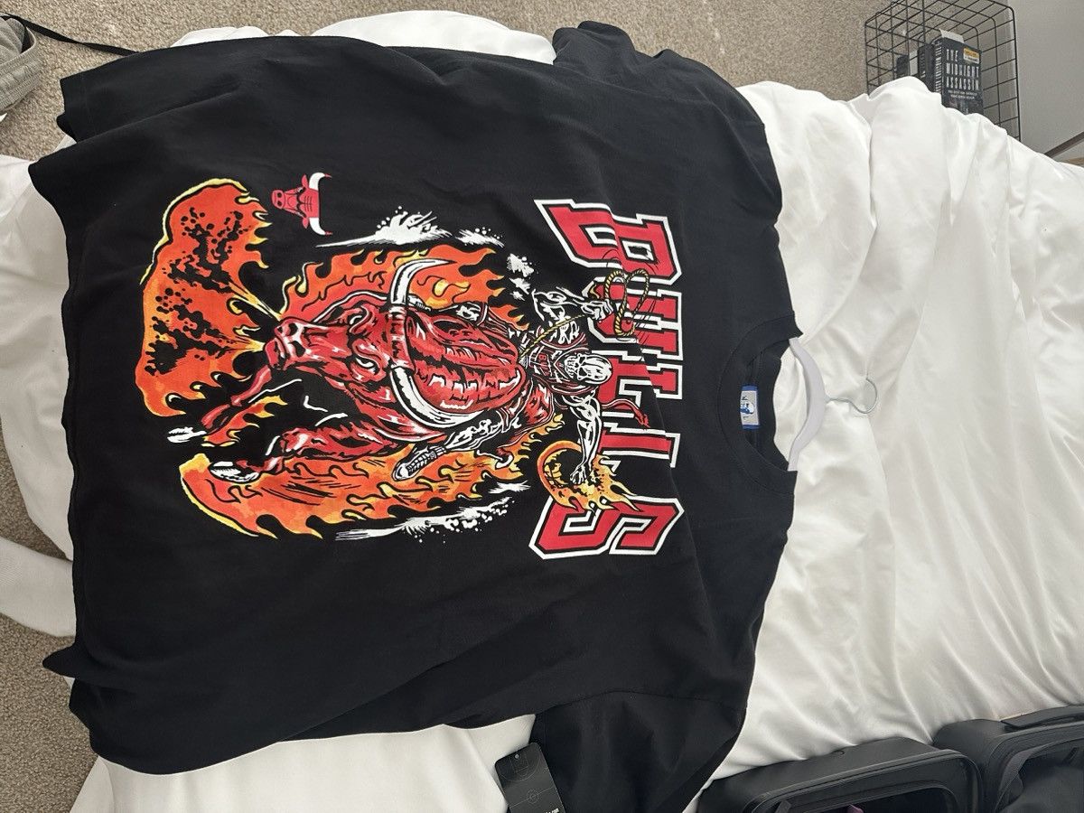 image of Chicago Bulls X Warren Lotas in Black, Men's (Size 2XL)