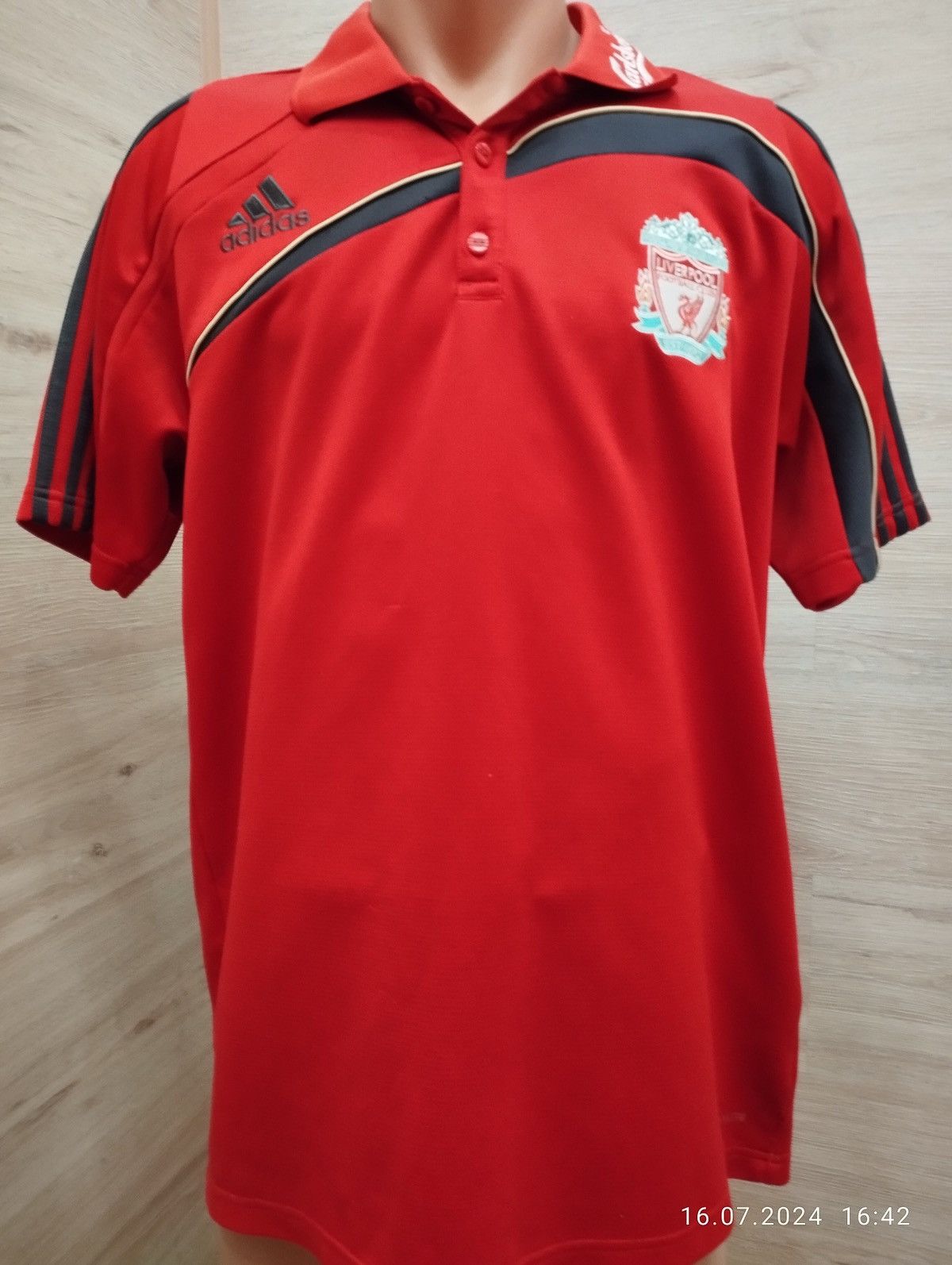 Adidas Adidas Liverpool FC Mens Polo Shirt Size Medium 2009 Size US M / EU 48-50 / 2 - 1 Thumbnail