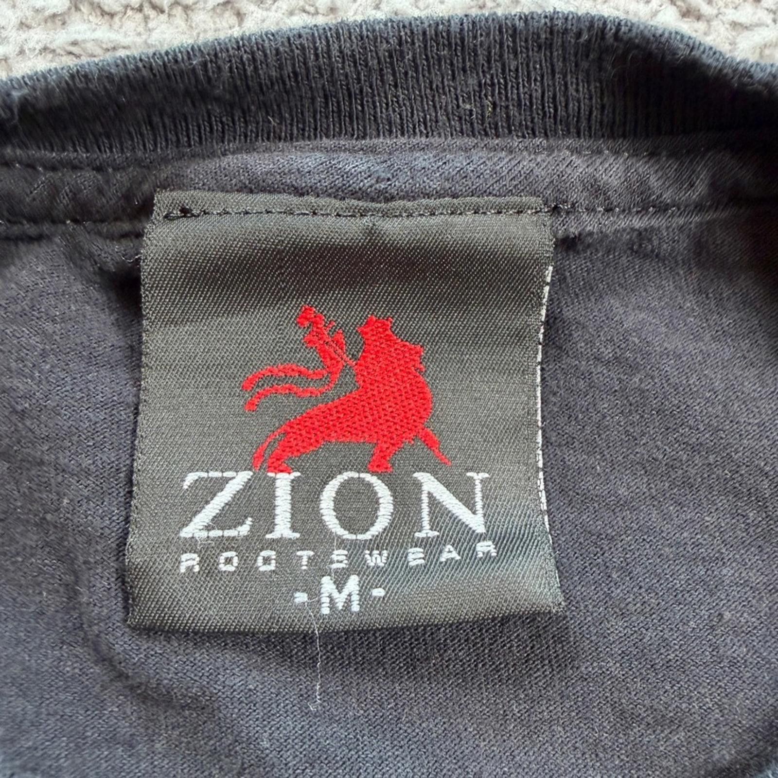 Zion Rootswear Bob Marley Zion Rootswear T Shirt Mens M Black Reggae Rasta Size US M / EU 48-50 / 2 - 4 Thumbnail