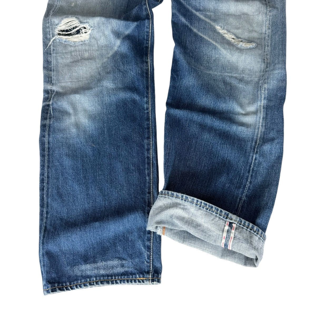 The Silver Stone ❄️SILVER STONE PATCHWORK DENIM JEANS PANTS LIKE KAPITAL Size US 30 / EU 46 - 9 Thumbnail