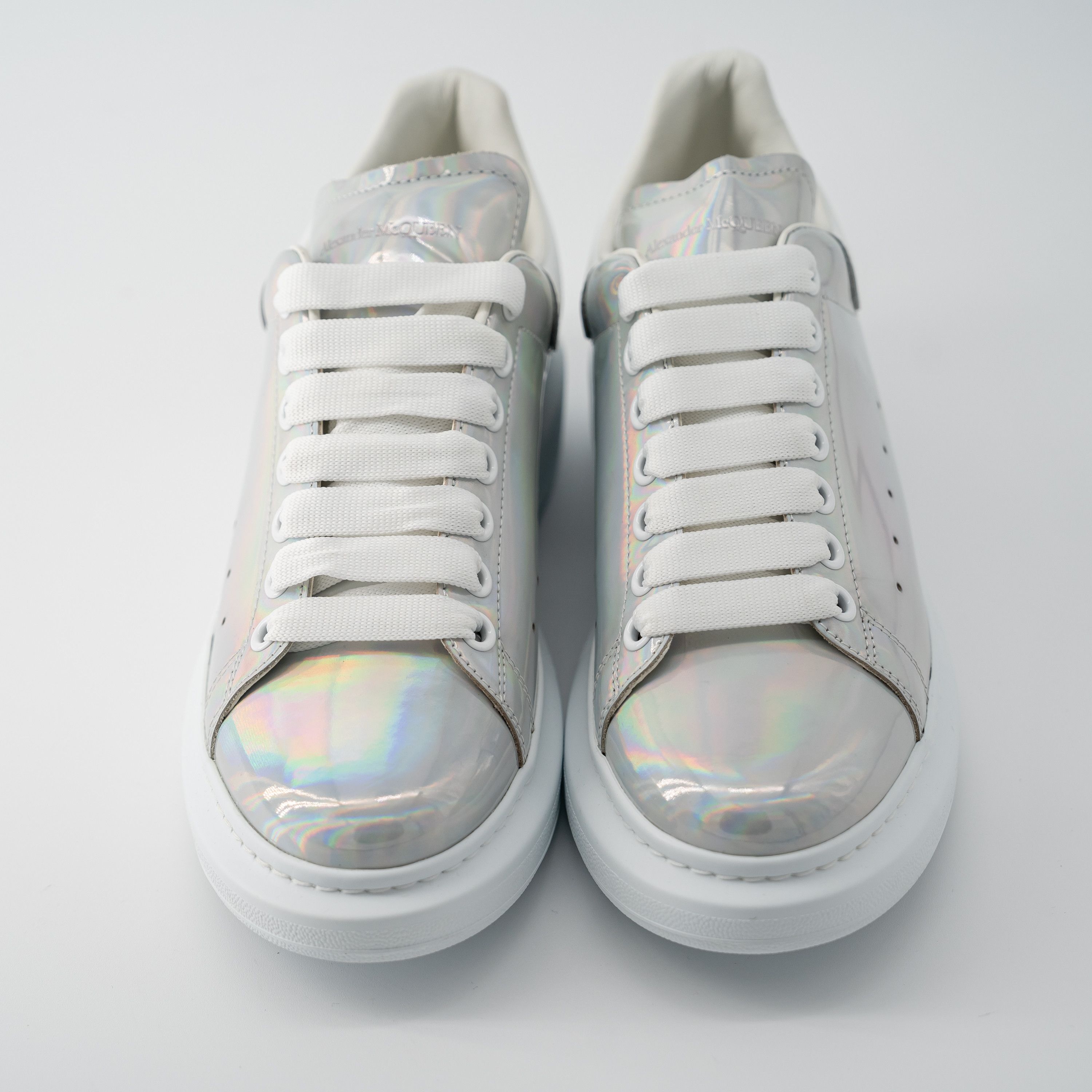Alexander McQueen 11 - Alexander McQueen Oversized Sneakers White Iridescent Size US 11 / IT 41 - 3 Thumbnail