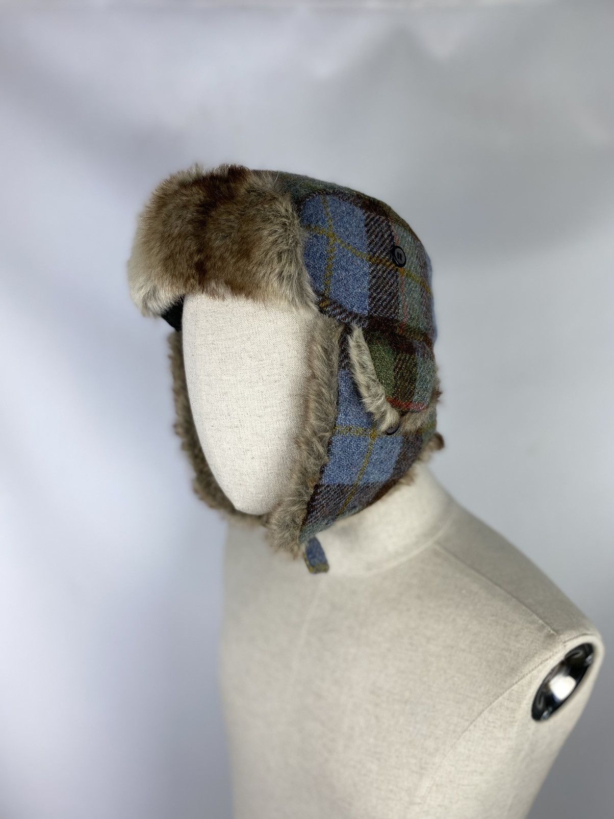 Harris Tweed Harris Tweed wool trapper Ushanka hat size L Size ONE SIZE - 3 Thumbnail