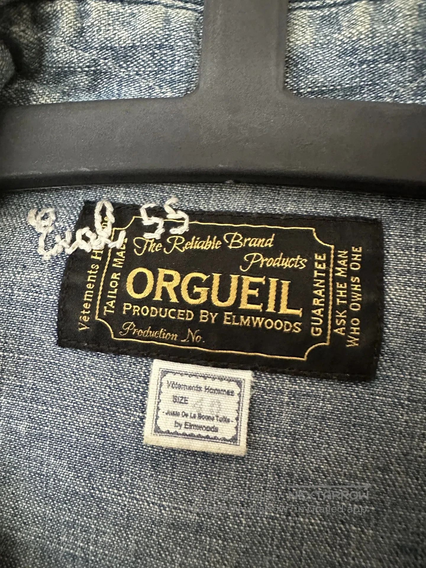 Japanese Brand Orgueil Limited Edition Work Shirt. Size US M / EU 48-50 / 2 - 2 Thumbnail