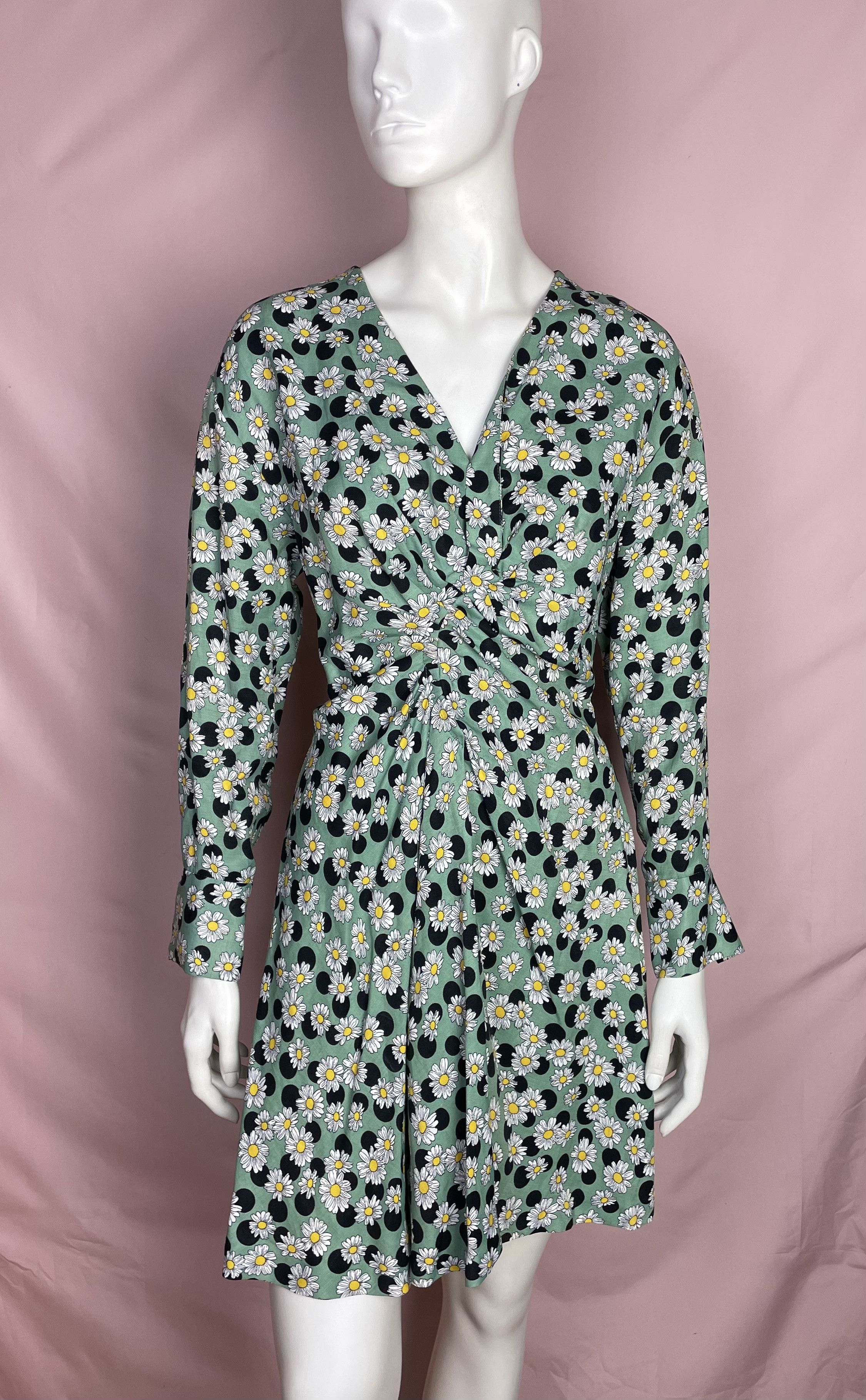 Sandro Sandro Angele Floral Print Linen Blend Mini Dress Size EU 36 Size S / US 4 / IT 40 - 4 Thumbnail